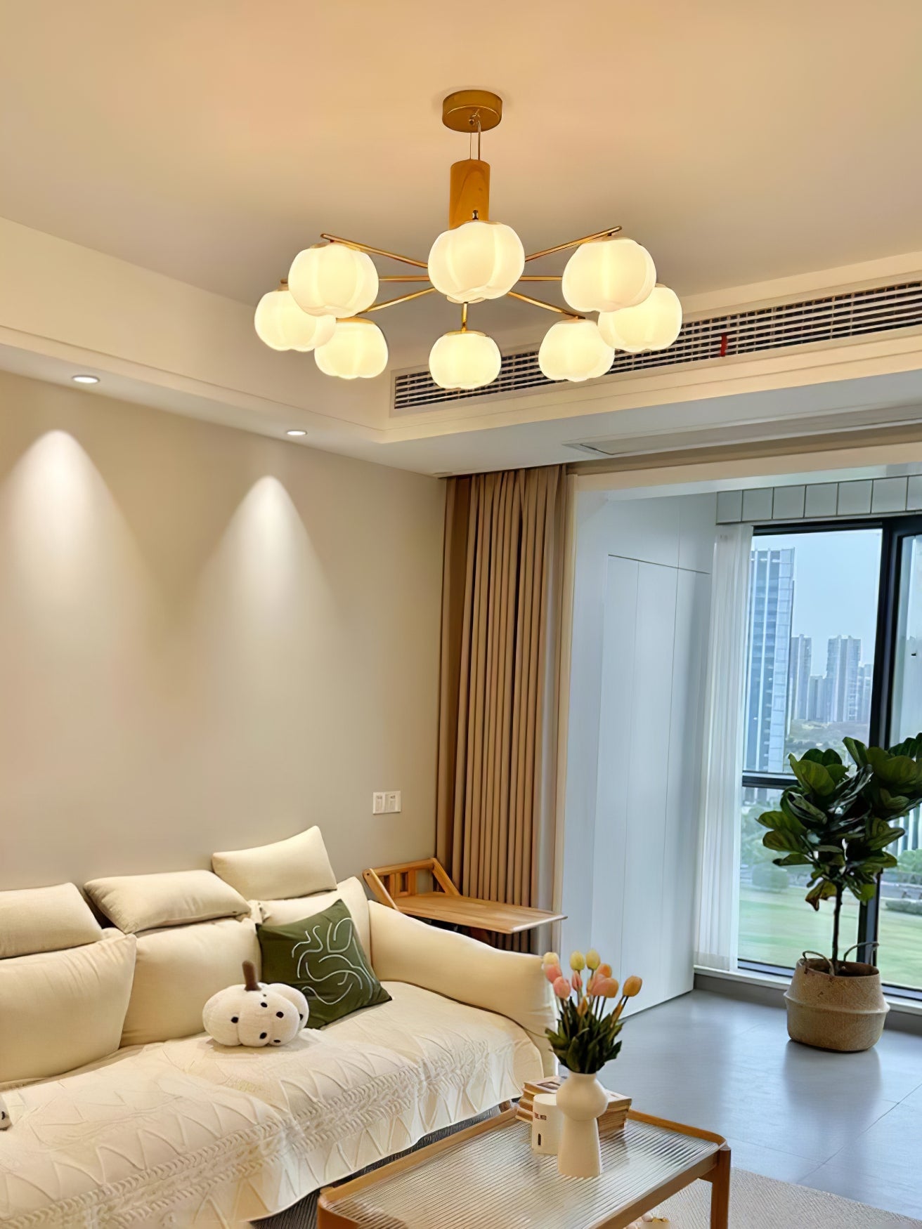 Cotton Balls Chandelier - Lumpaz