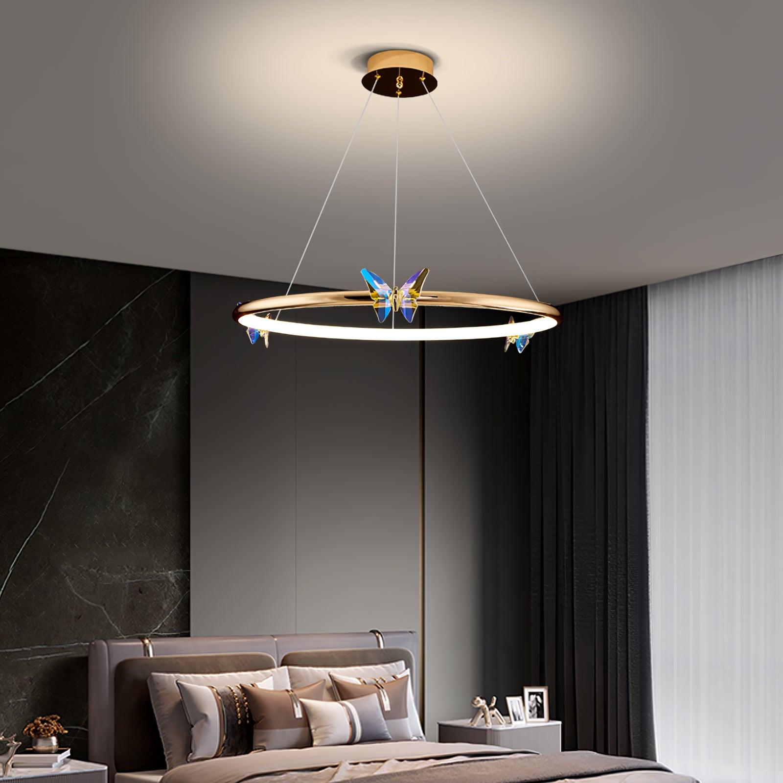 Blue Butterfly Chandelier - Lumpaz