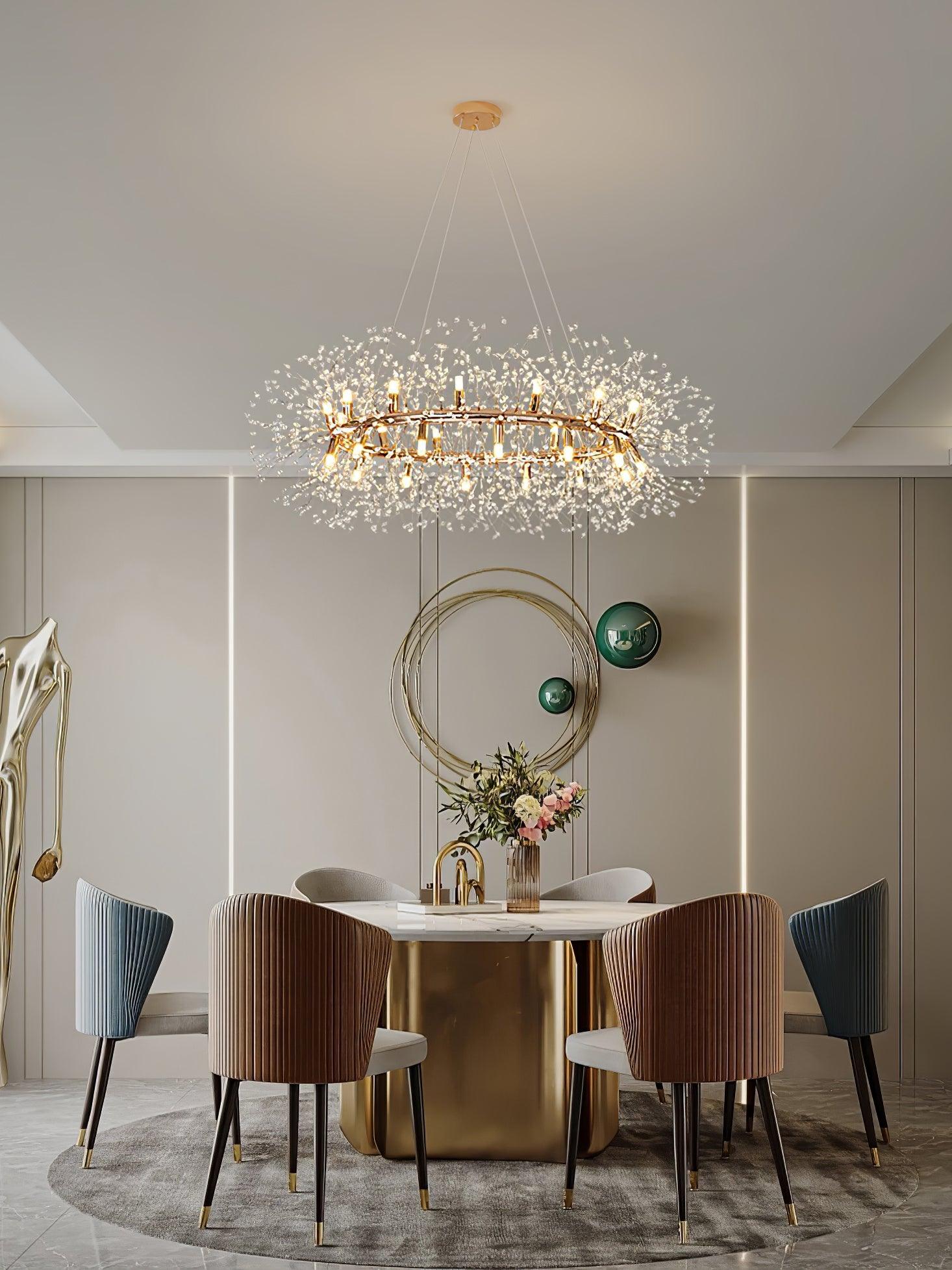 Dandelion Round Chandelier - Lumpaz