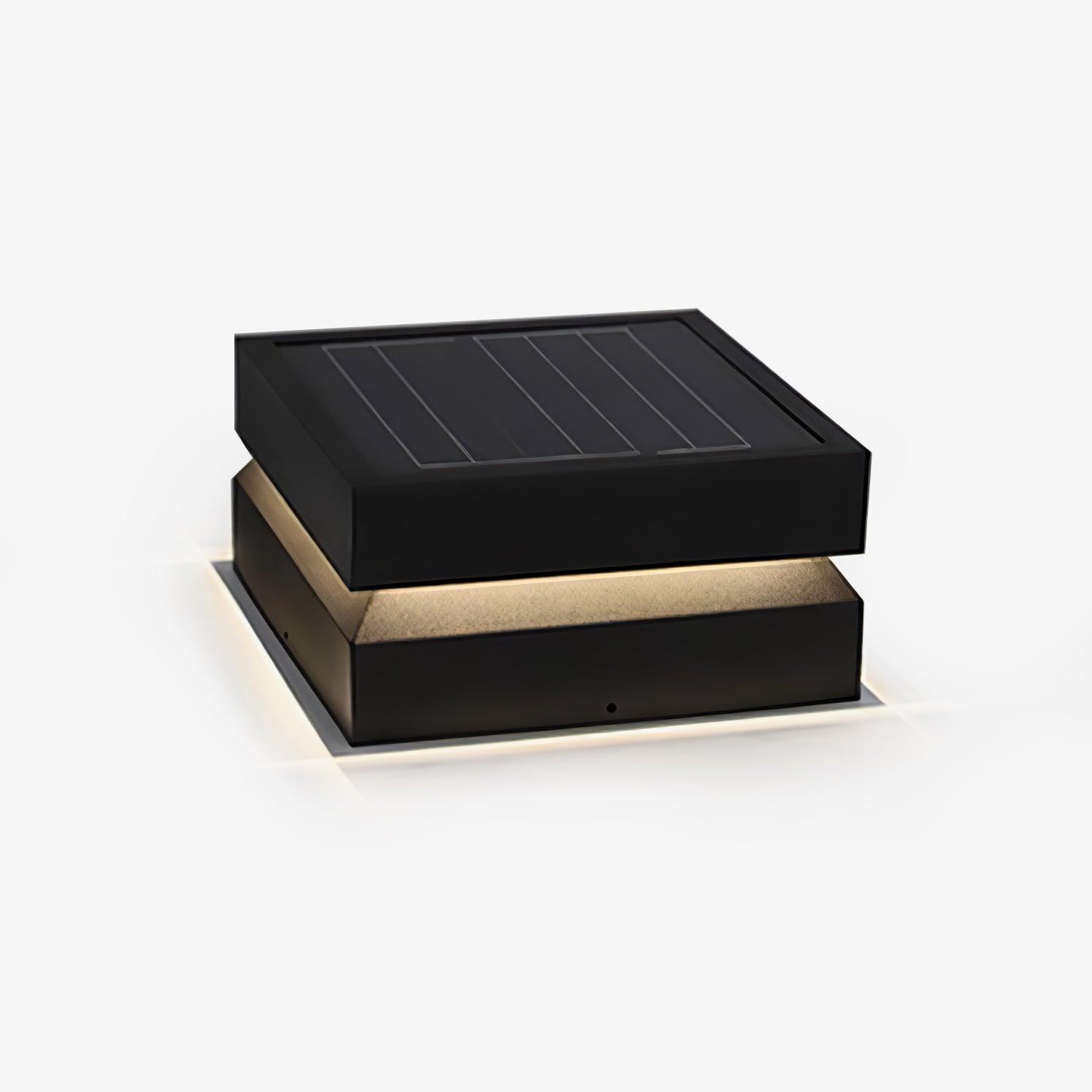 Solar Power Square Post Light - Lumpaz