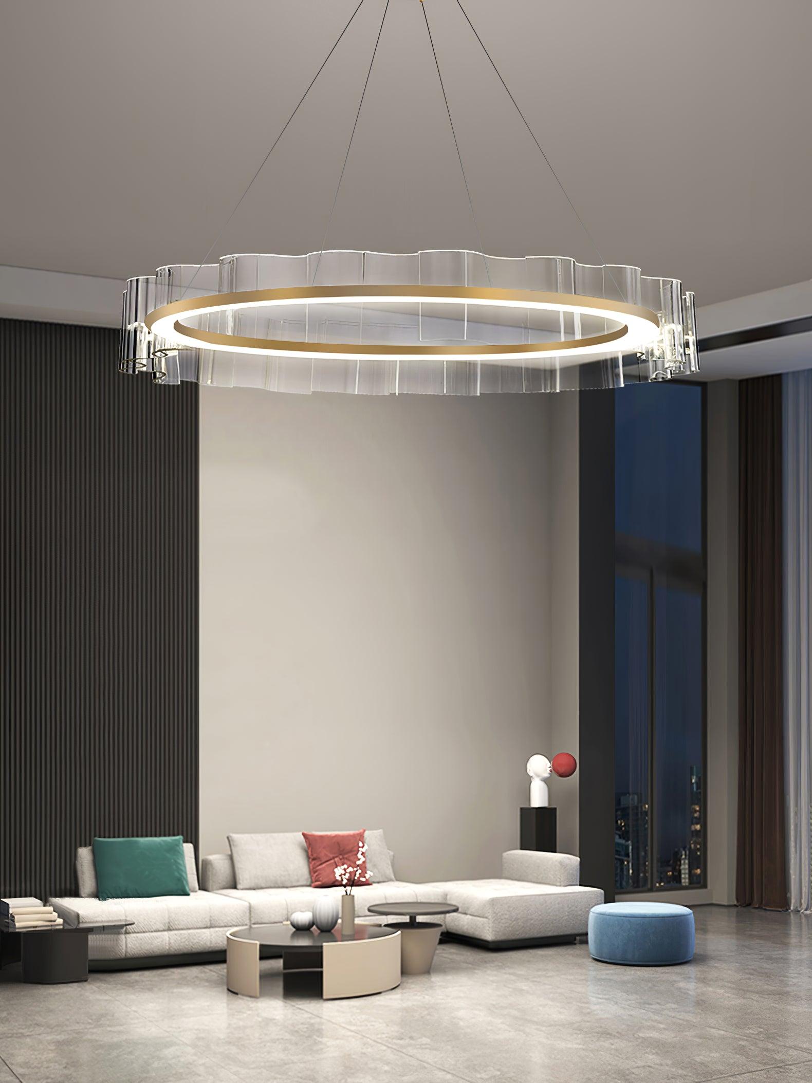 Water Wave Glass Chandelier - Lumpaz