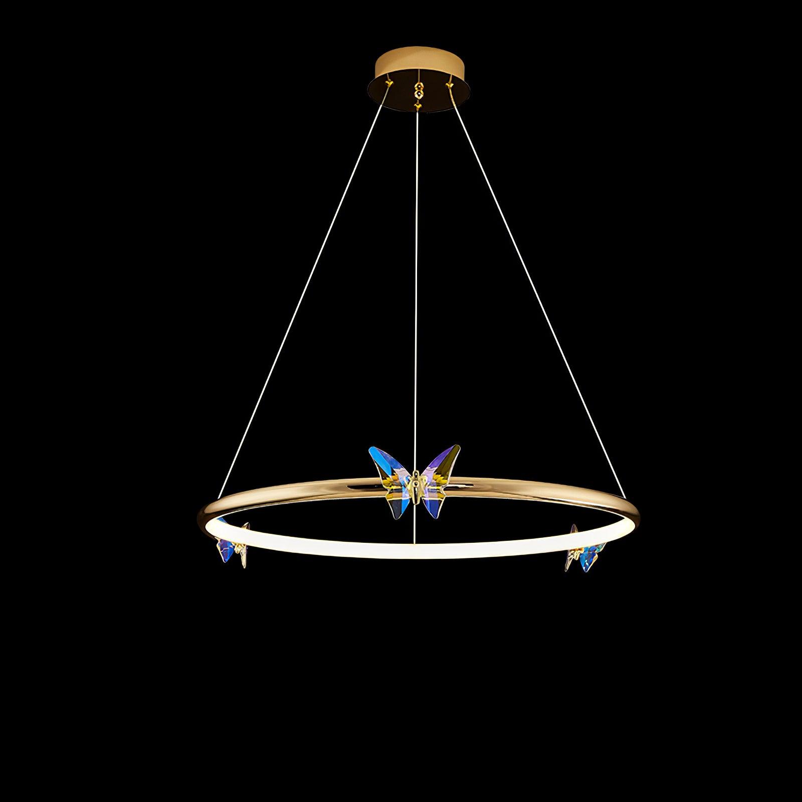 Blue Butterfly Chandelier - Lumpaz
