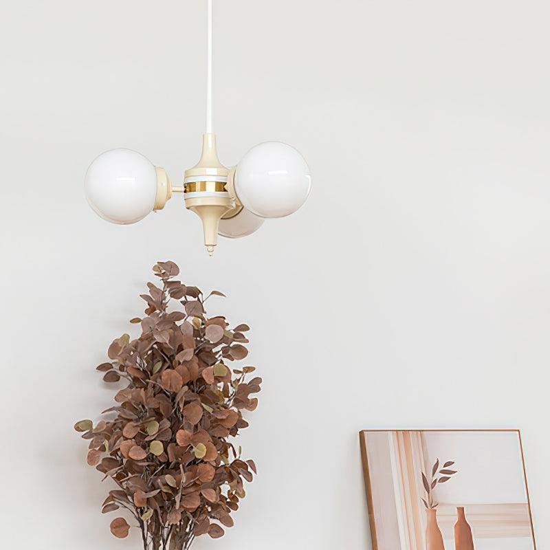 Cream Ball Chandelier - Lumpaz