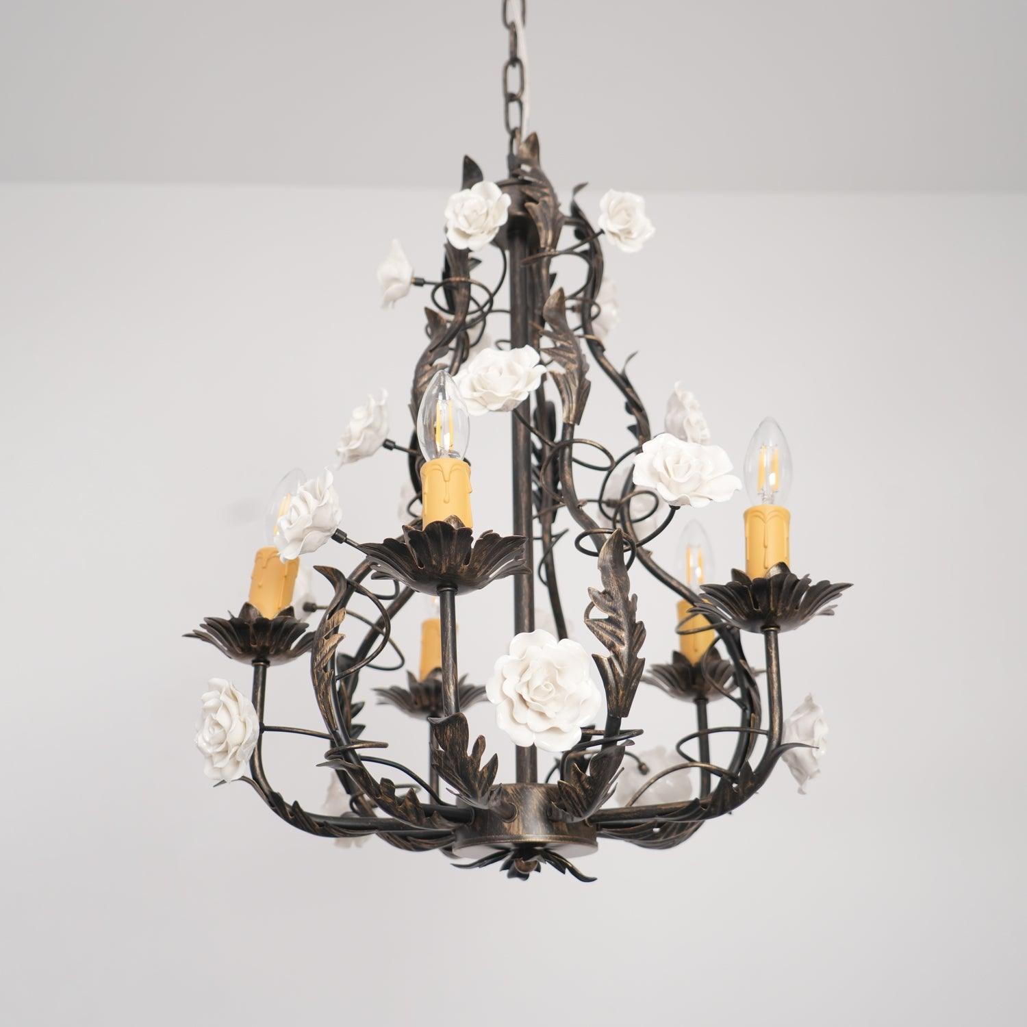 Florentine Rose Garden Chandelier - Lumpaz