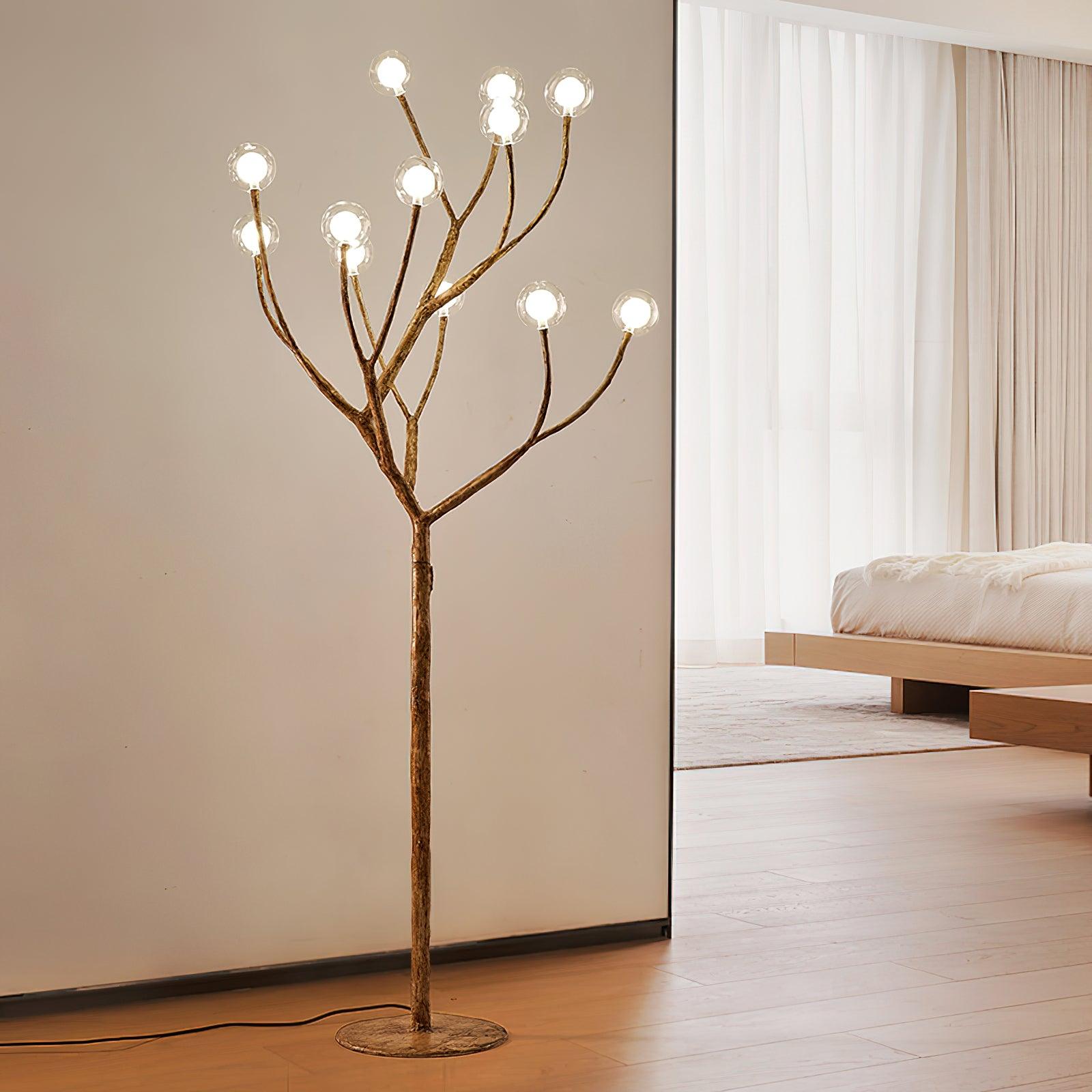 Imitation Wood Floor Lamp - Lumpaz