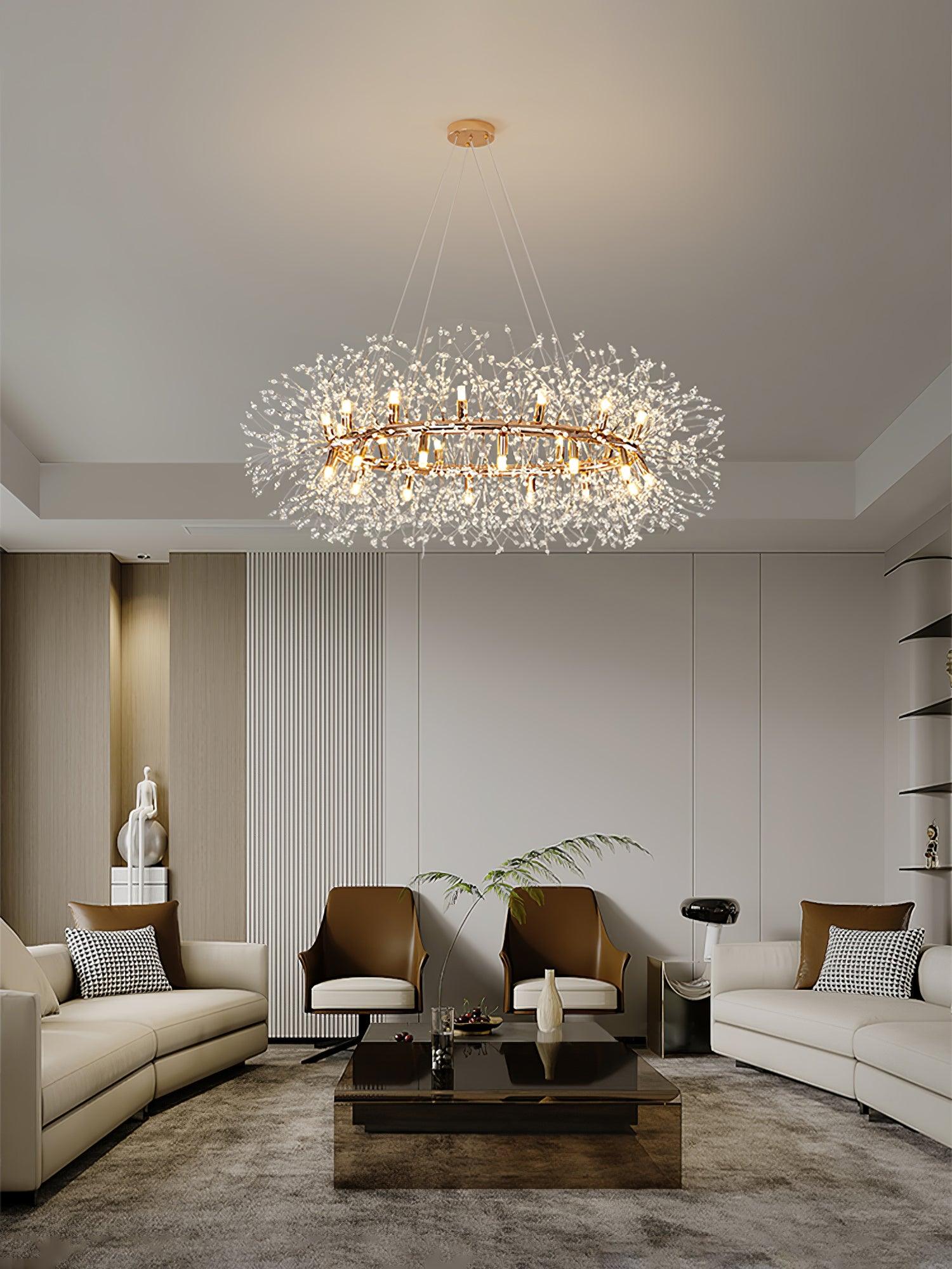 Dandelion Round Chandelier - Lumpaz