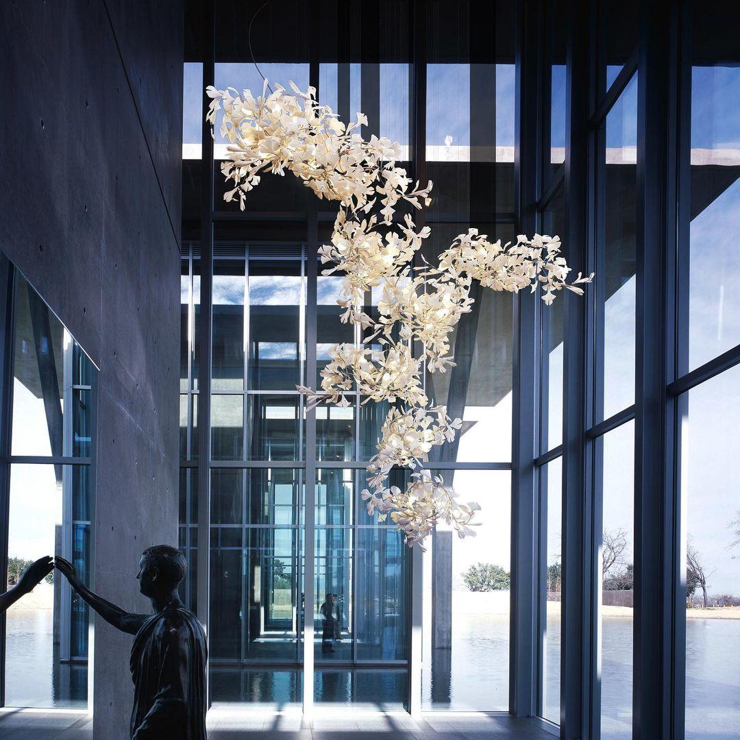 Gingko Combination Chandelier - Lumpaz