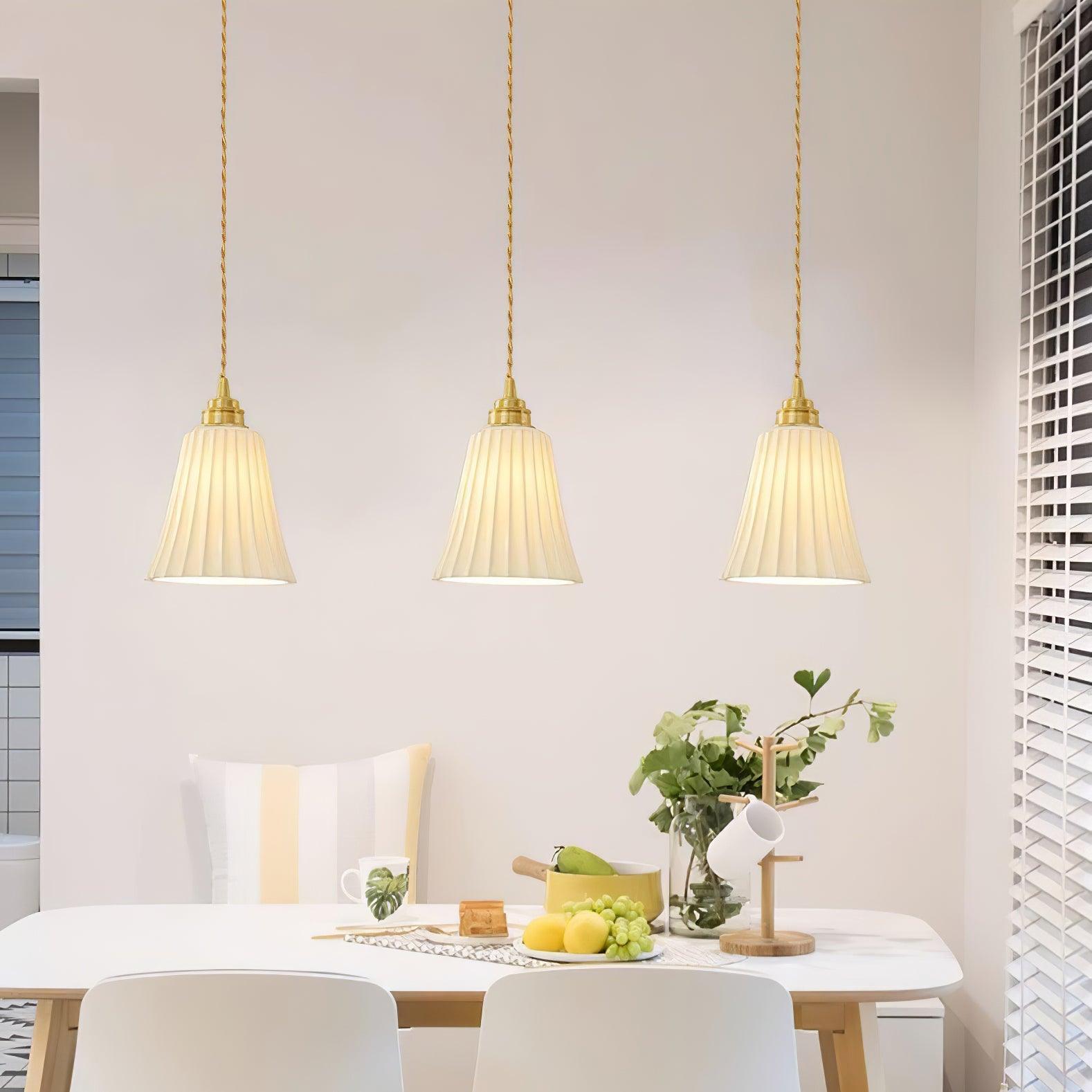 Trumpet Ceramic Pendant Light - Lumpaz