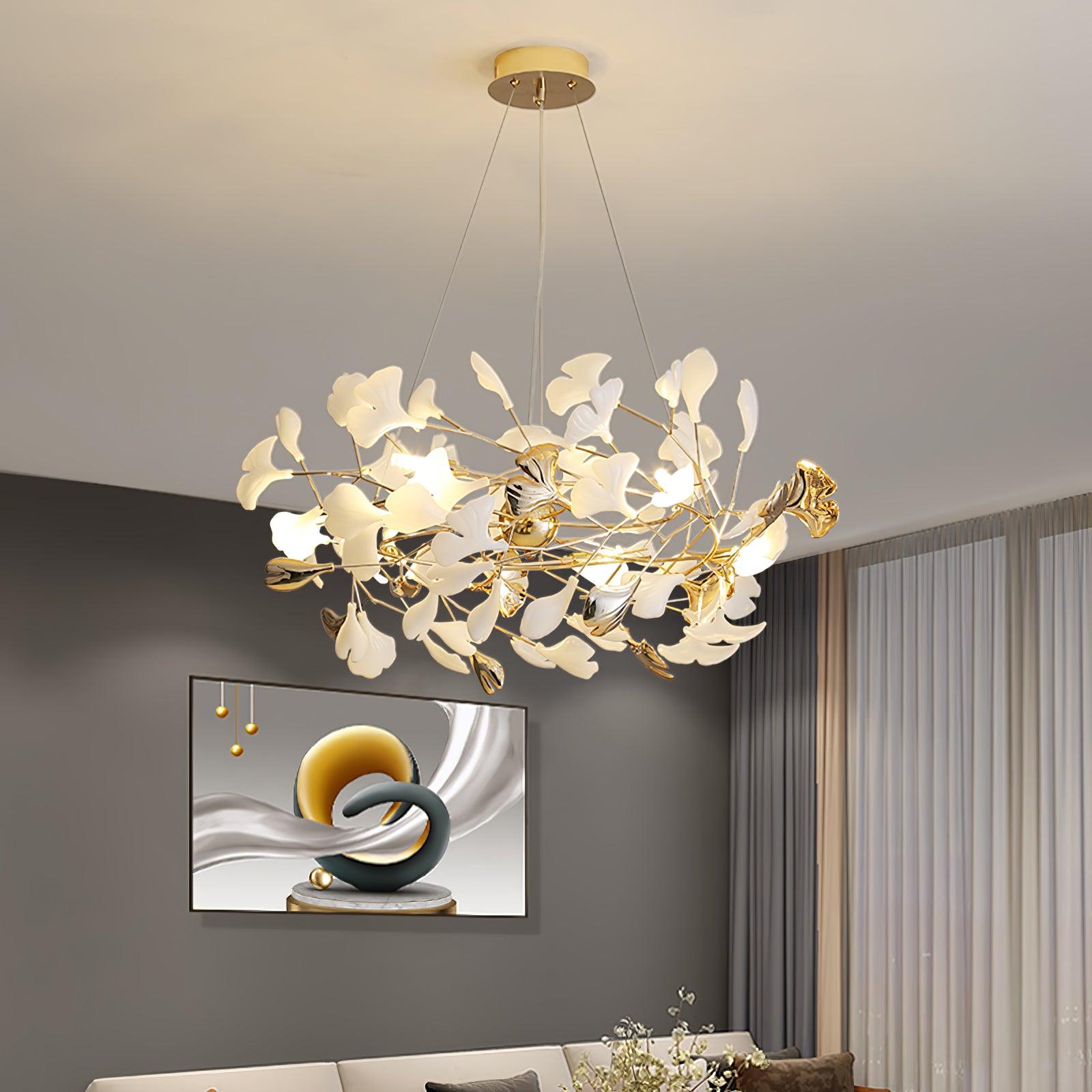 Gingko Chandelier H - Lumpaz