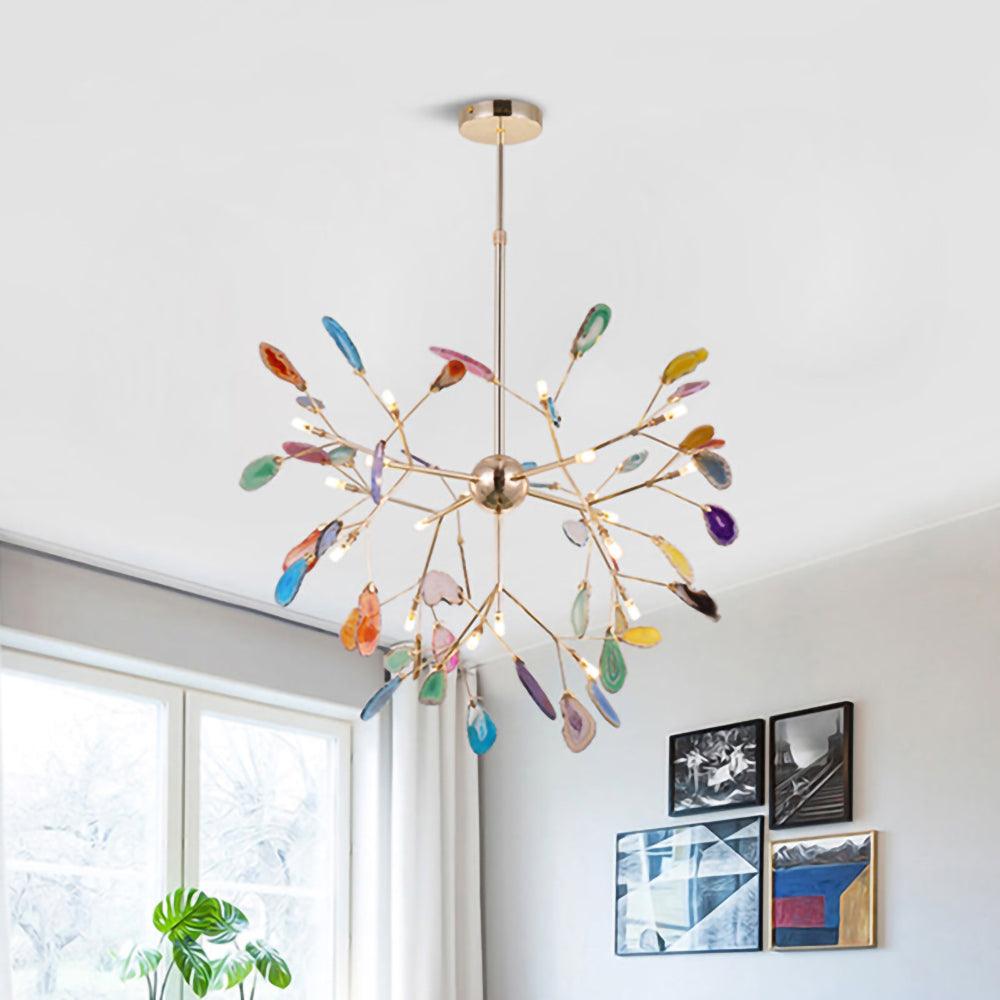 Agate Flake Chandelier - Lumpaz