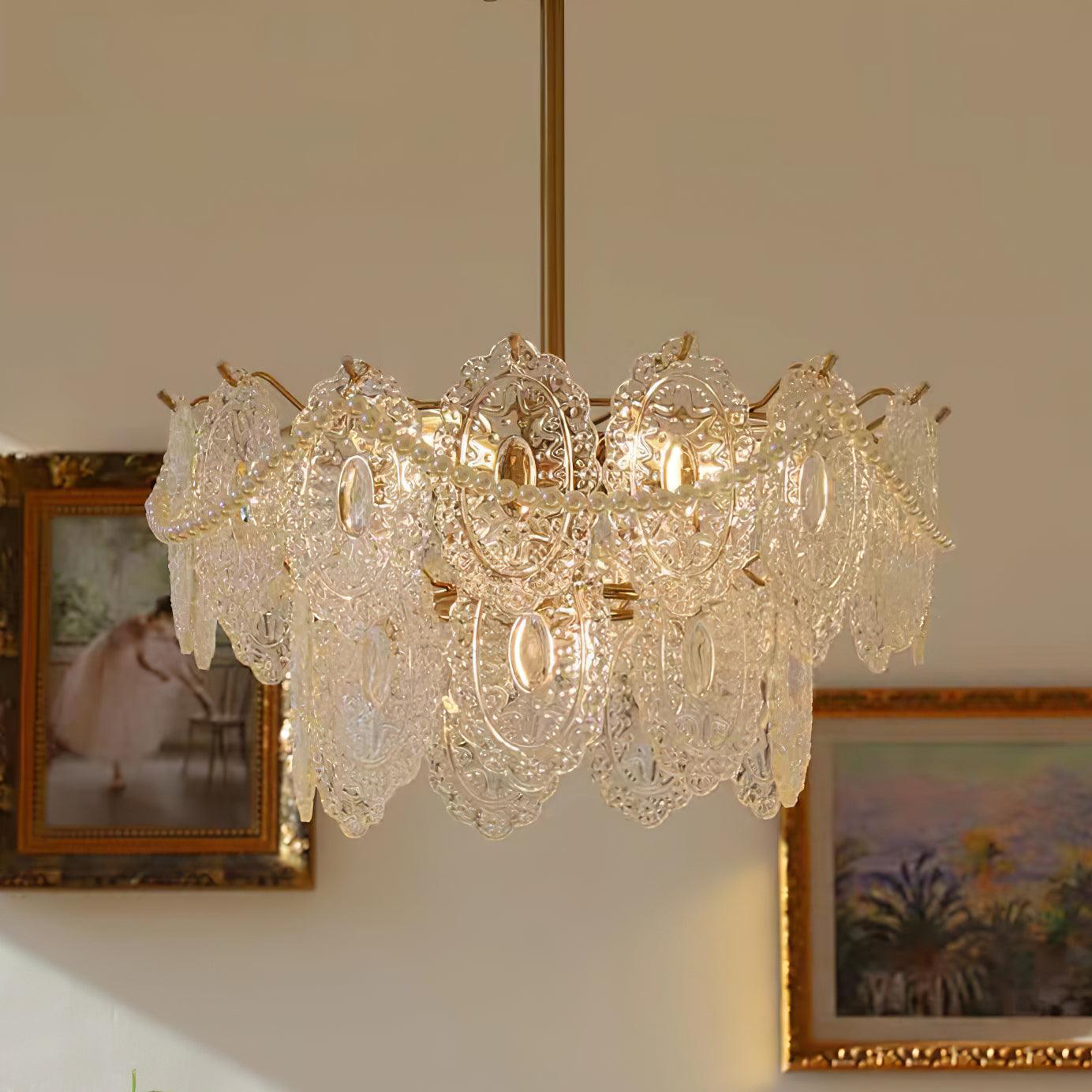 Wave Pearl Chandelier - Lumpaz