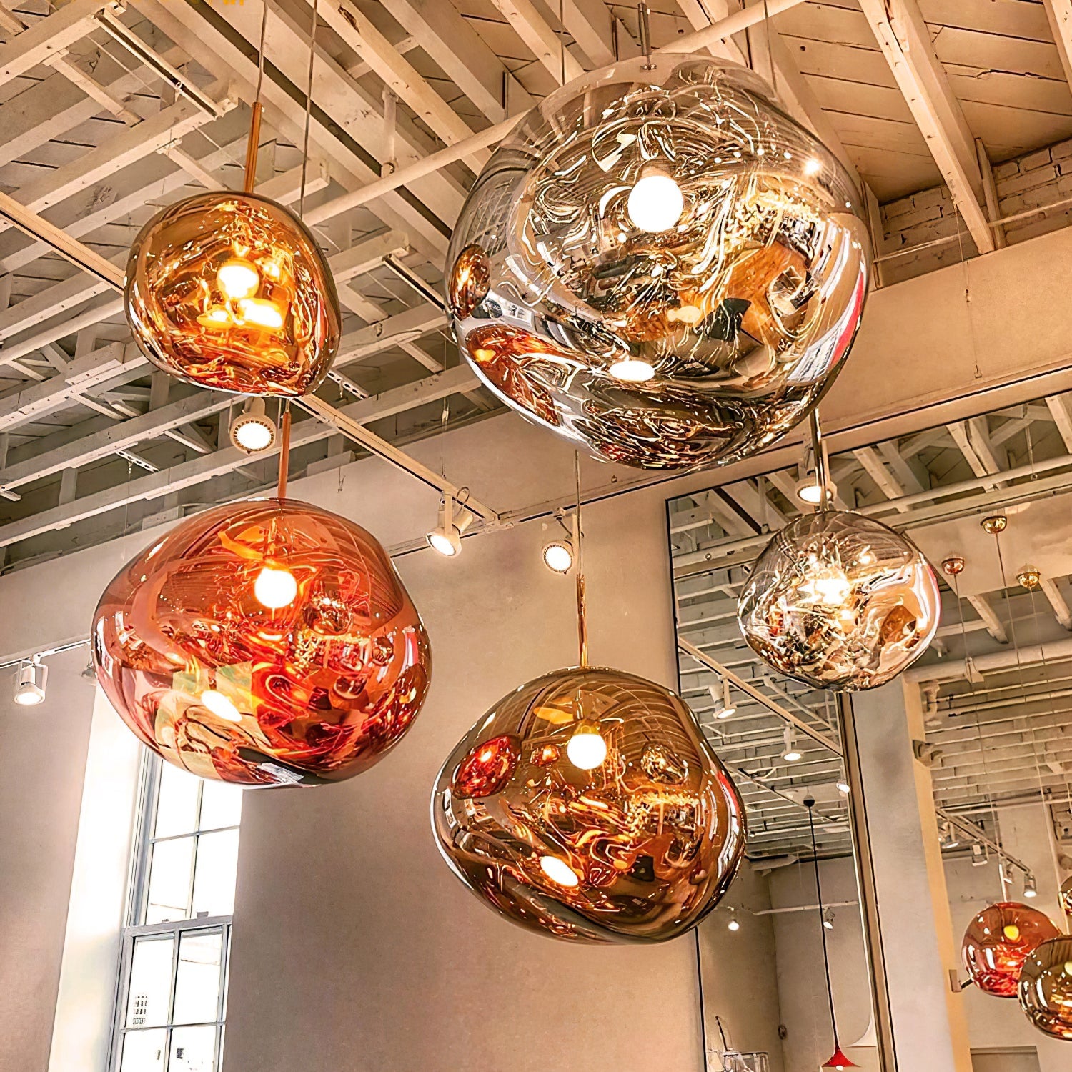 Multi Lava Round Pendant Lamp - Lumpaz