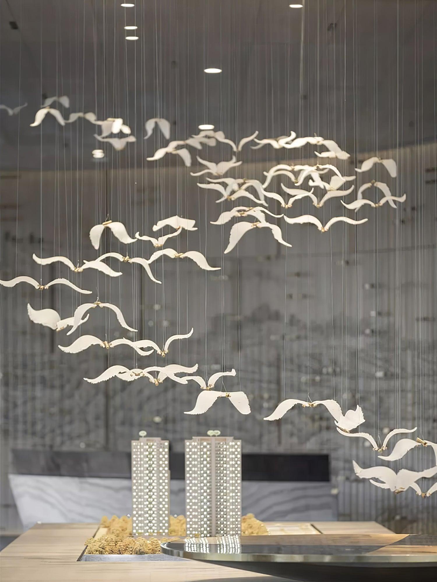 Large Seagull Chandelier - Lumpaz