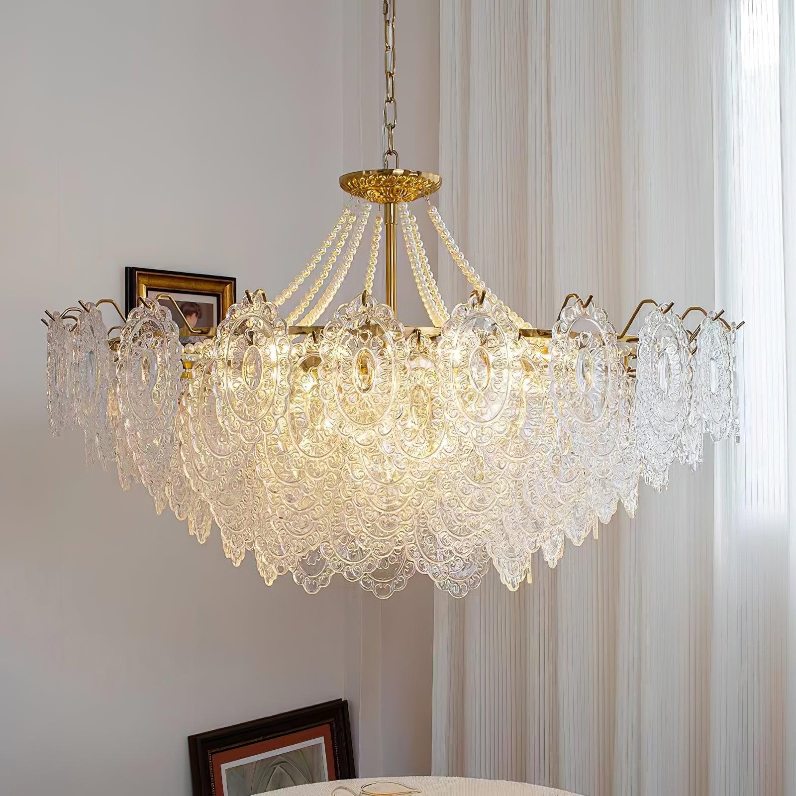 Pearls Glass Chandelier - Lumpaz