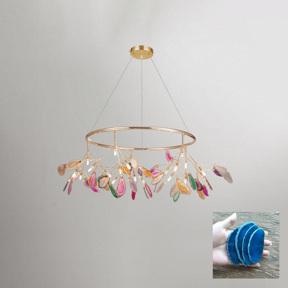 Agate Flake Chandelier - Lumpaz
