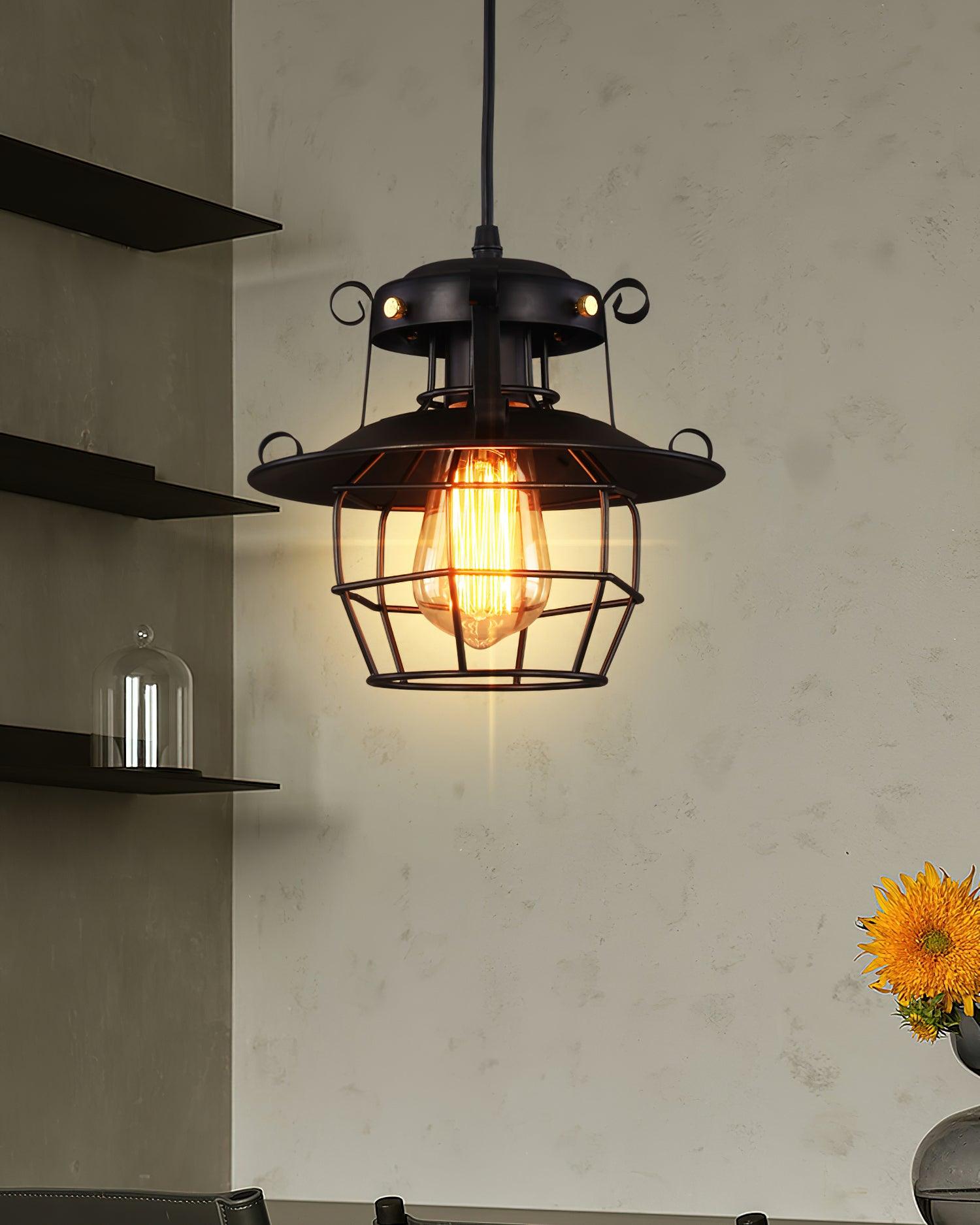 Retro Birdcage Pendant Light - Lumpaz