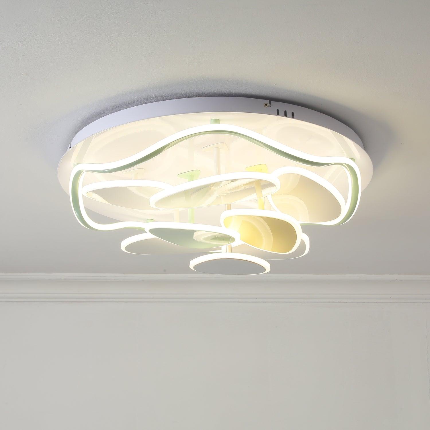 Colorful Cloud Round Ceiling Lamp - Lumpaz