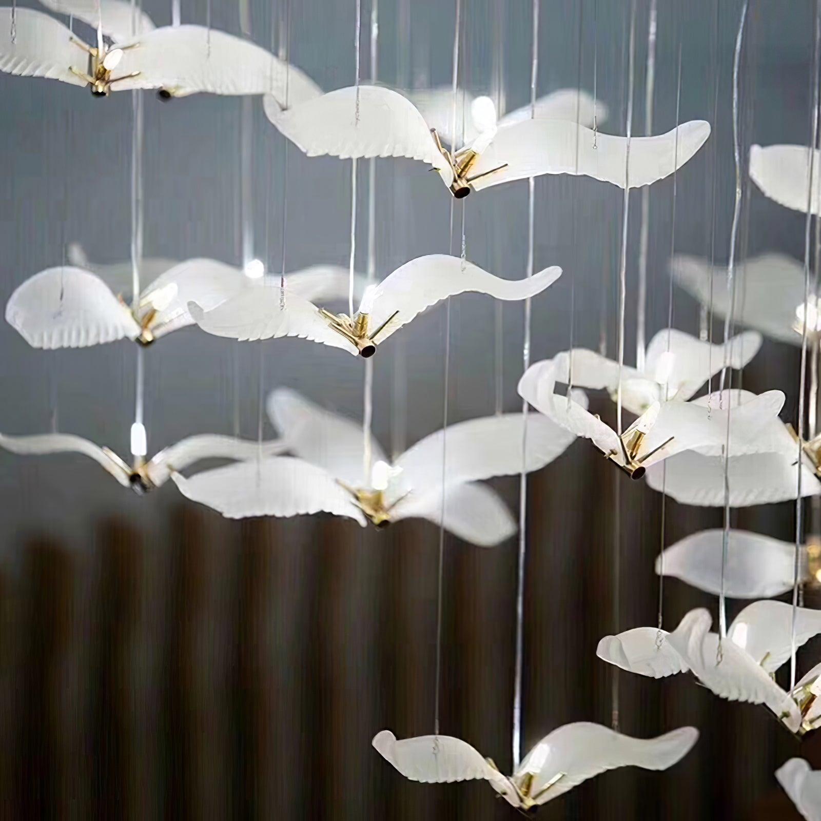 Large Seagull Chandelier - Lumpaz
