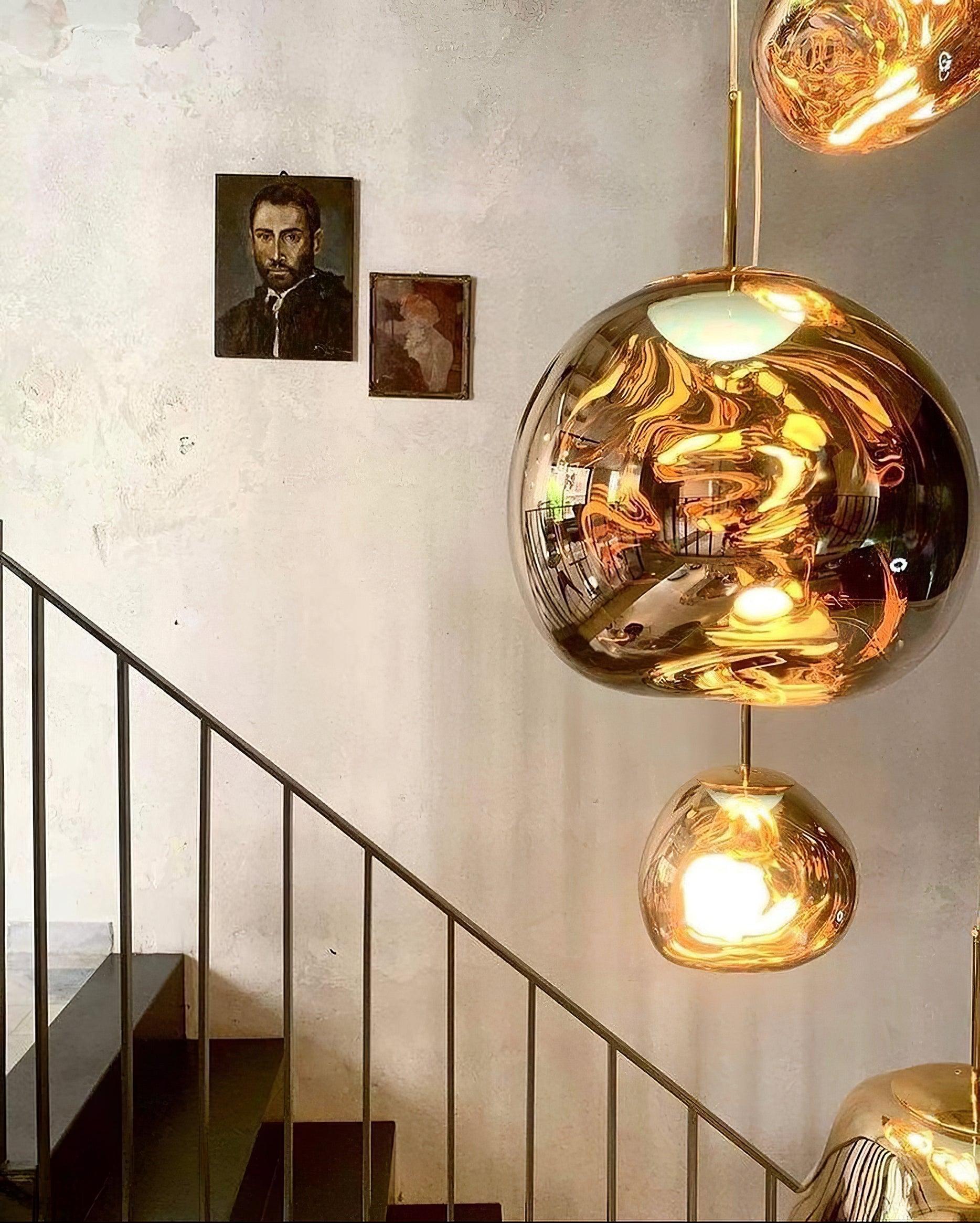 Multi Lava Round Pendant Lamp - Lumpaz