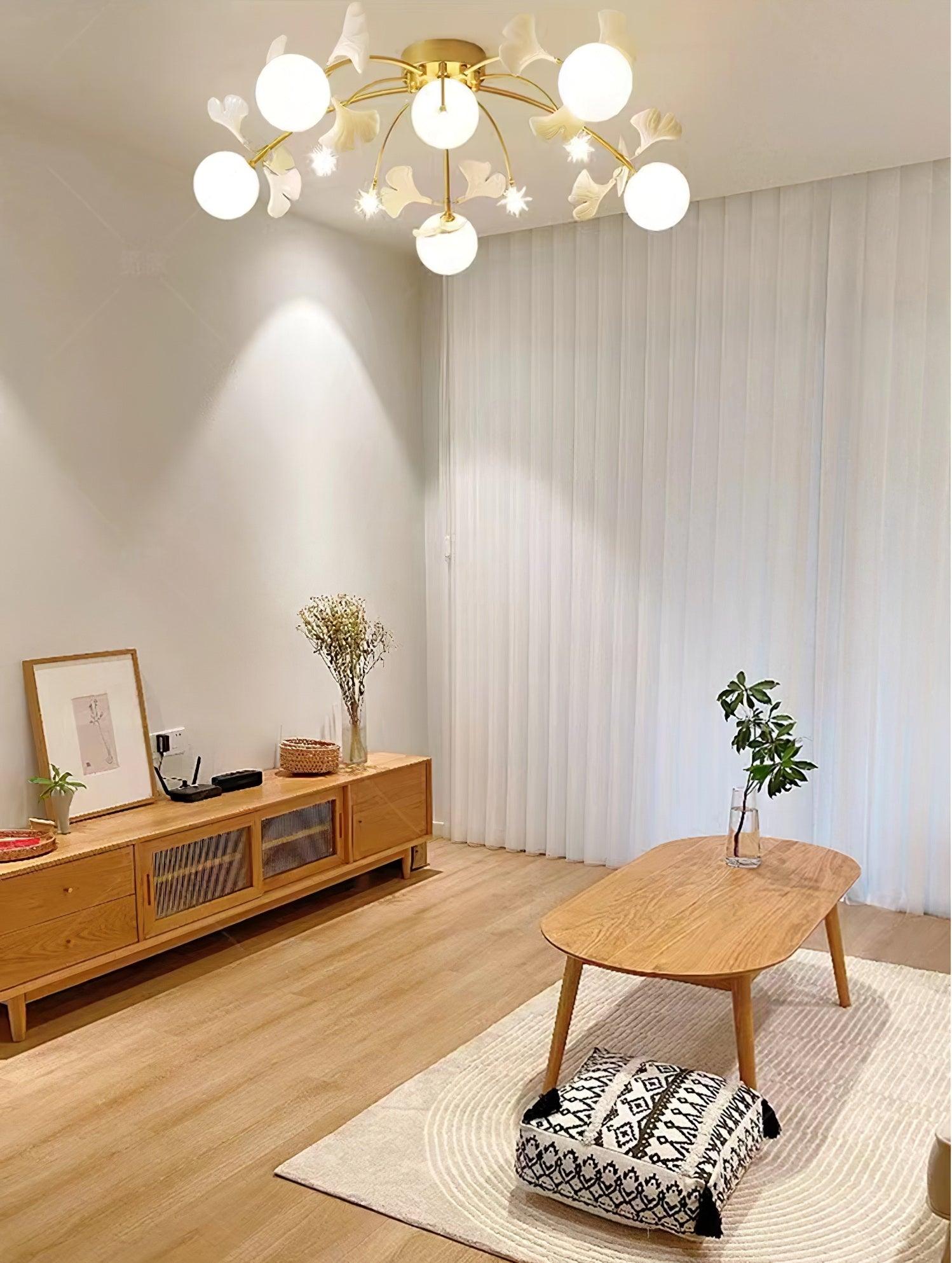 Ginkgo Glass Ceiling Lamp - Lumpaz