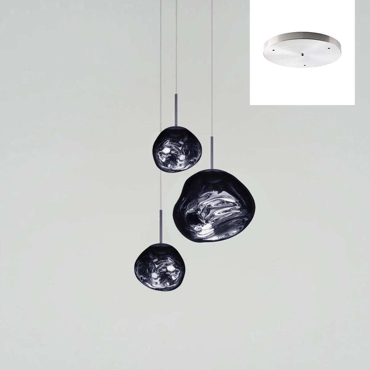 Multi Lava Round Pendant Lamp - Lumpaz