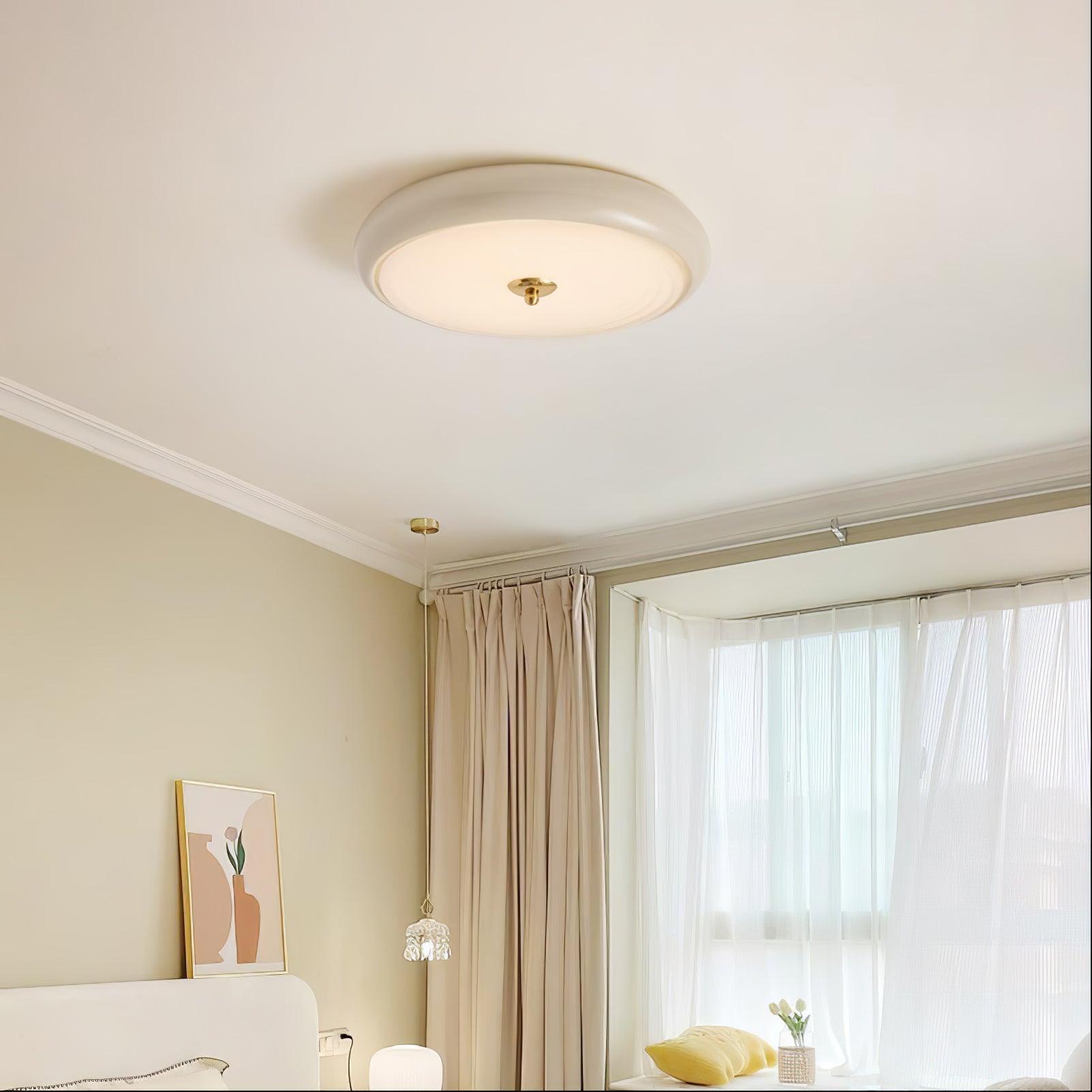 Ripple Cream Ceiling Lamp - Lumpaz