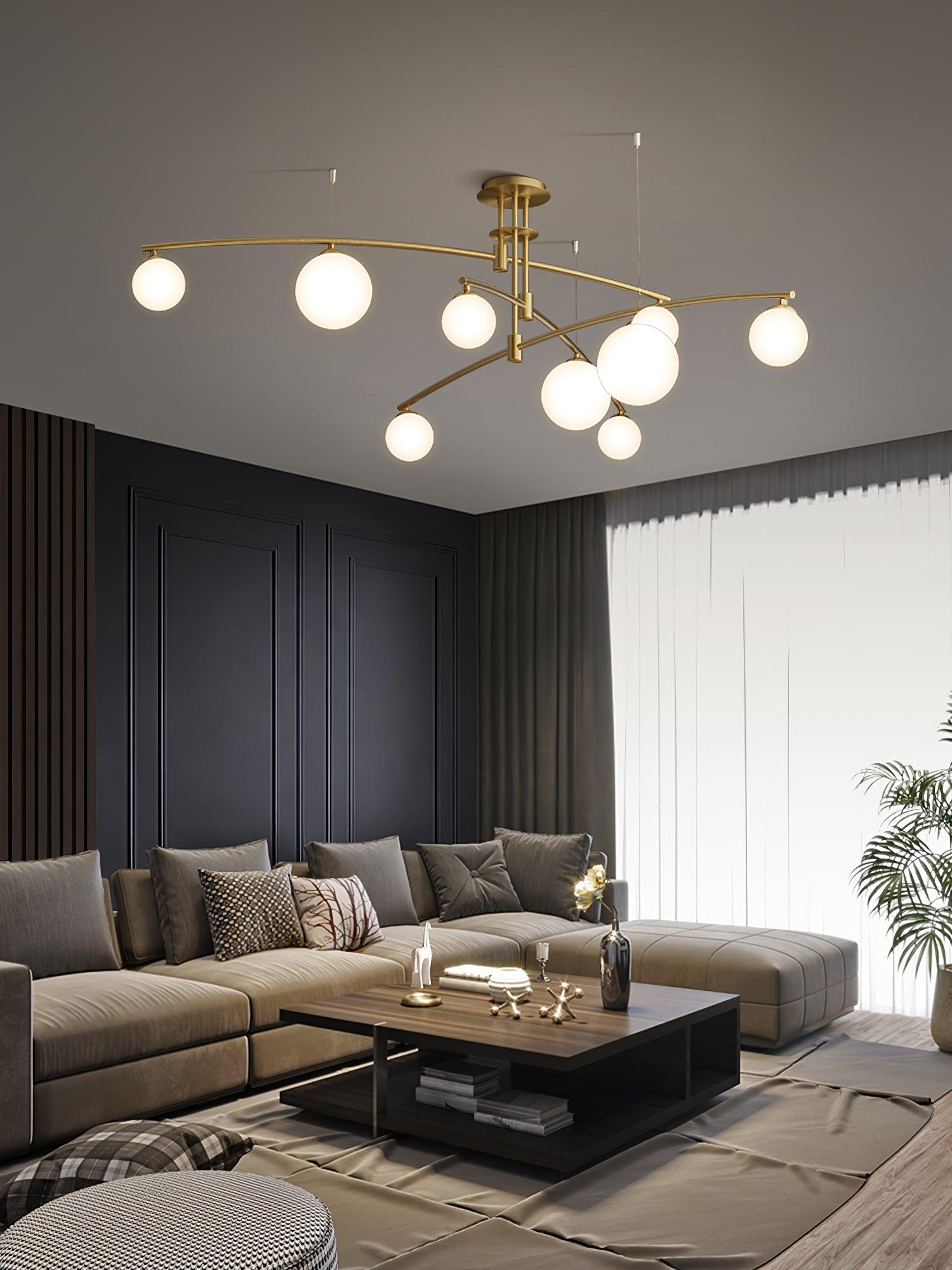 Modern Long Arm Chandelier - Lumpaz