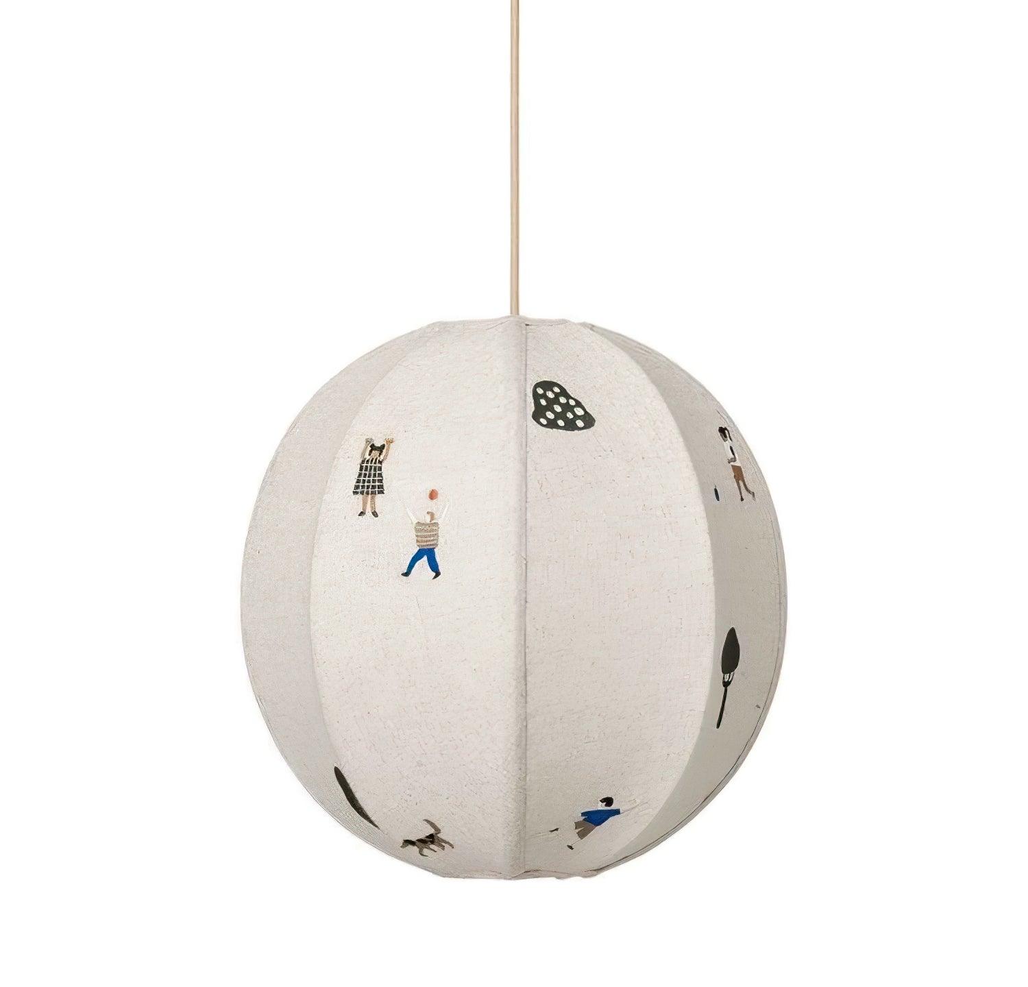 Park Embroidered Textile Pendant Lamp - Lumpaz
