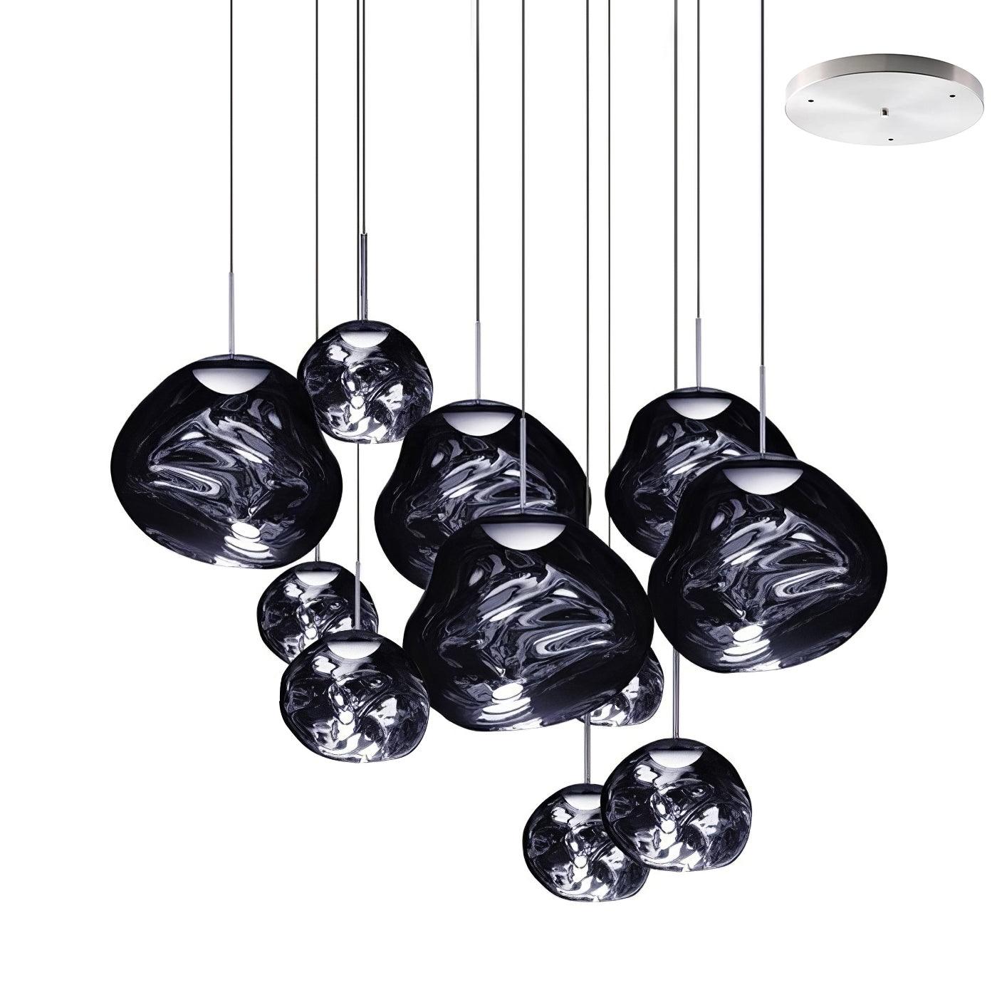 Multi Lava Round Pendant Lamp - Lumpaz