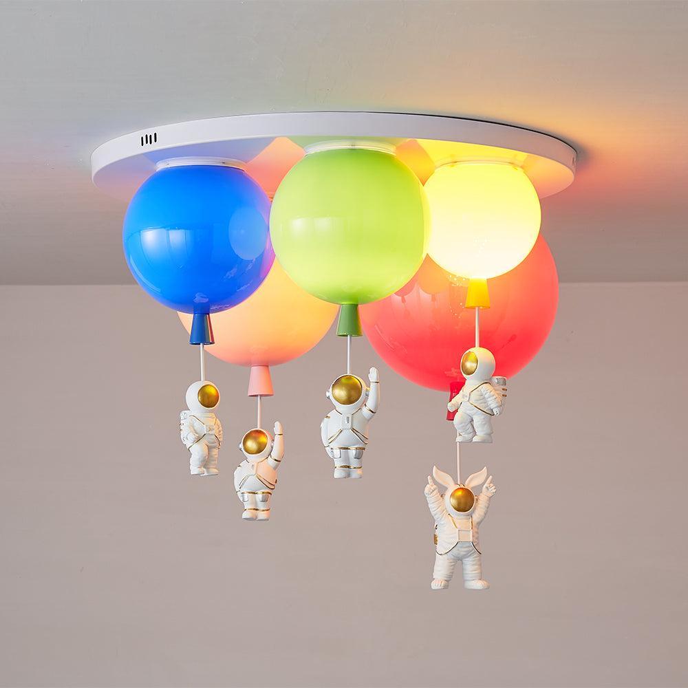 Astronaut Glossy Balloon Ceiling Lamp - Lumpaz
