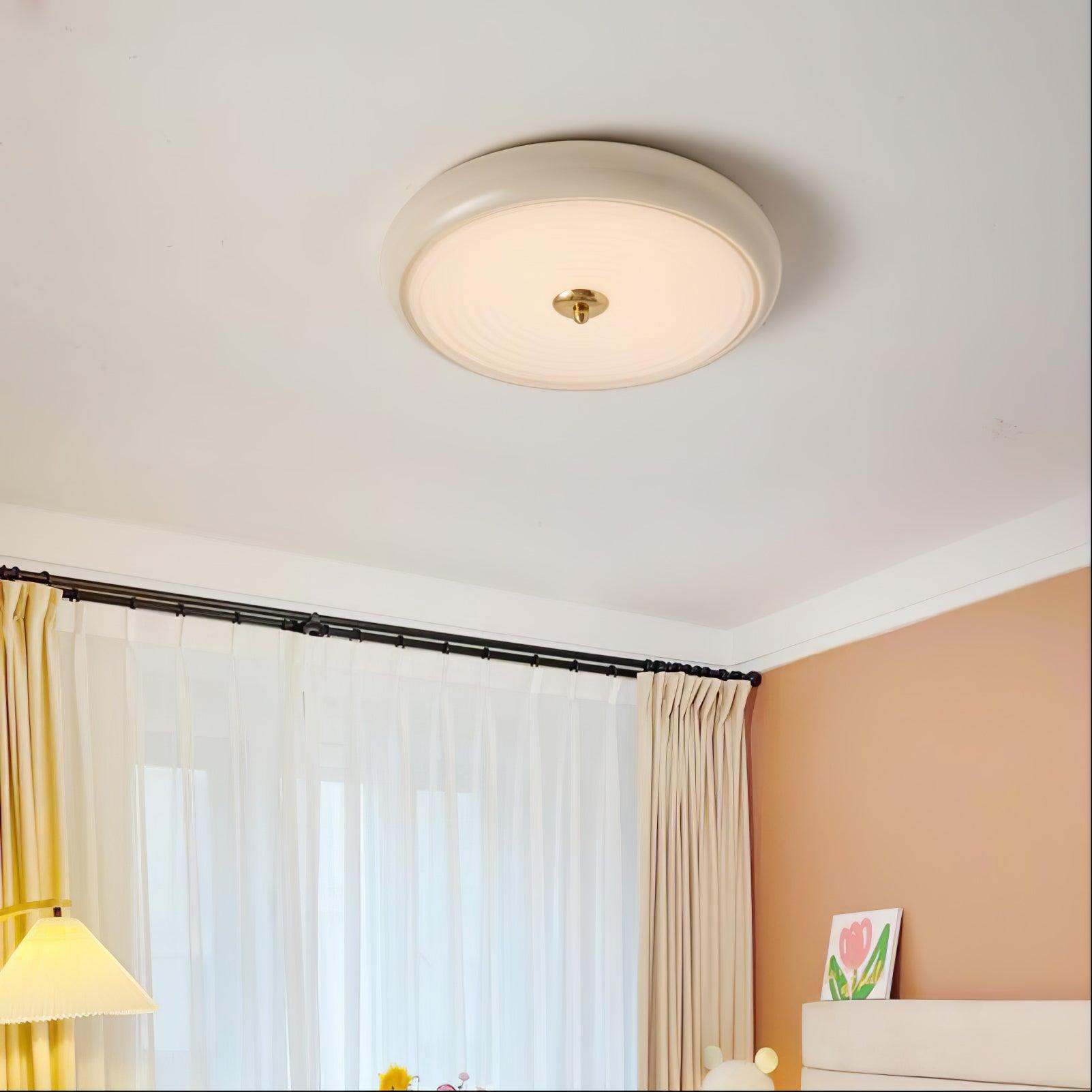 Ripple Cream Ceiling Lamp - Lumpaz