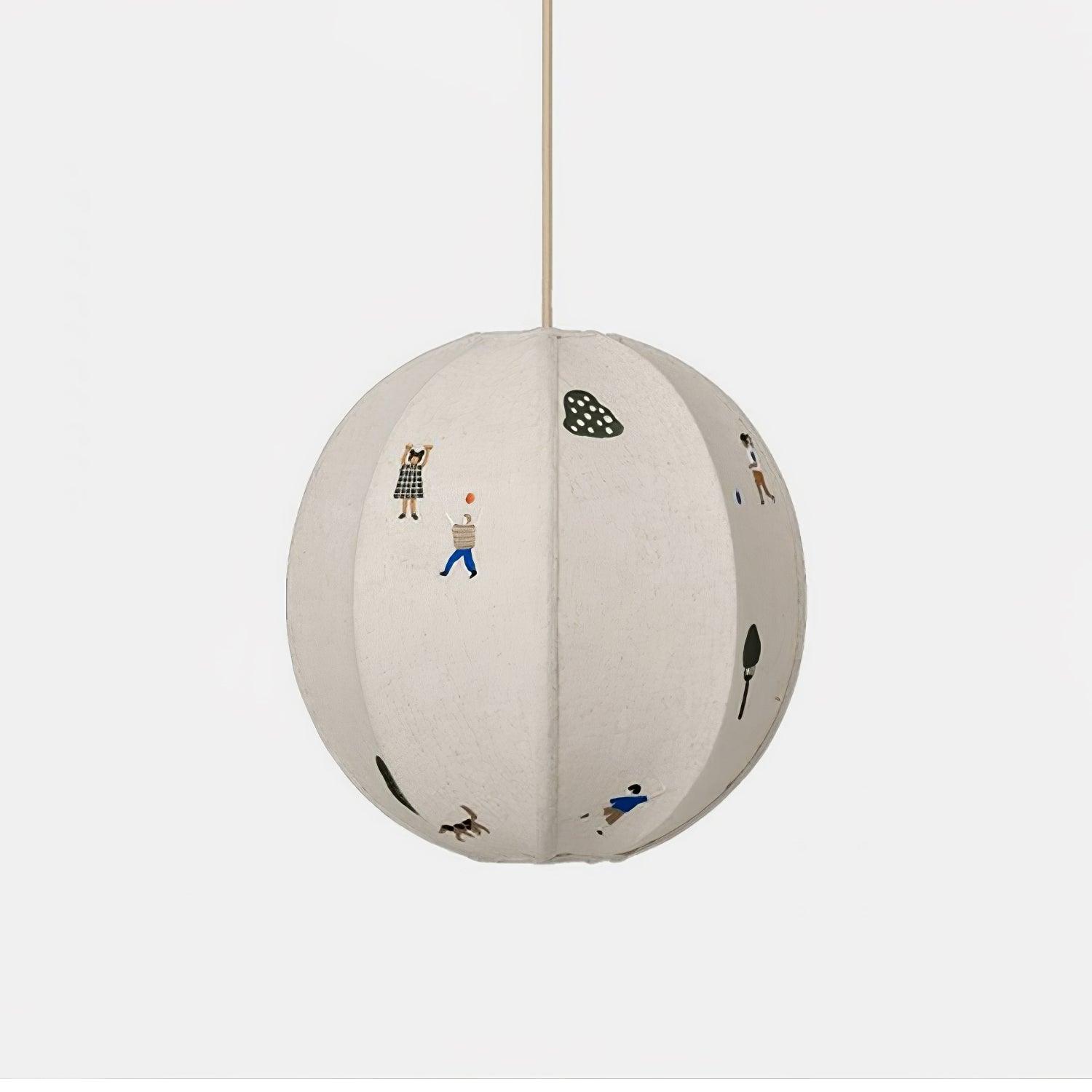 Park Embroidered Textile Pendant Lamp - Lumpaz