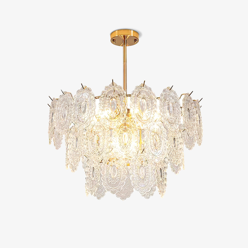 Wave Glass Chandelier - Lumpaz
