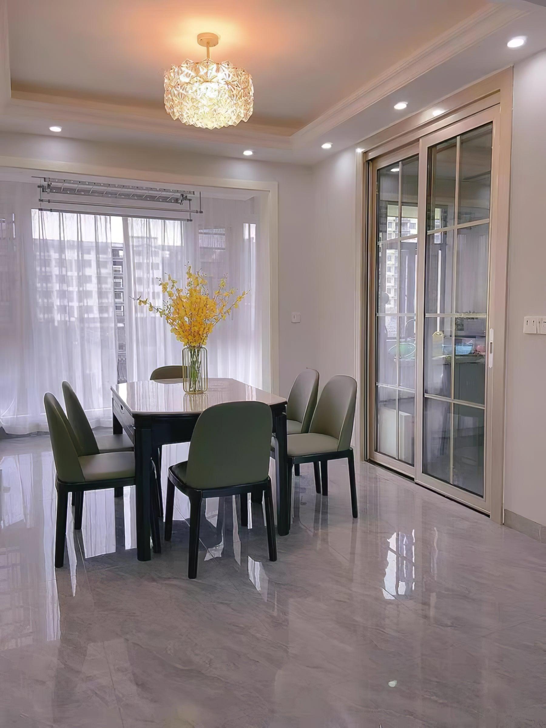 Snowflake Glass Chandelier - Lumpaz