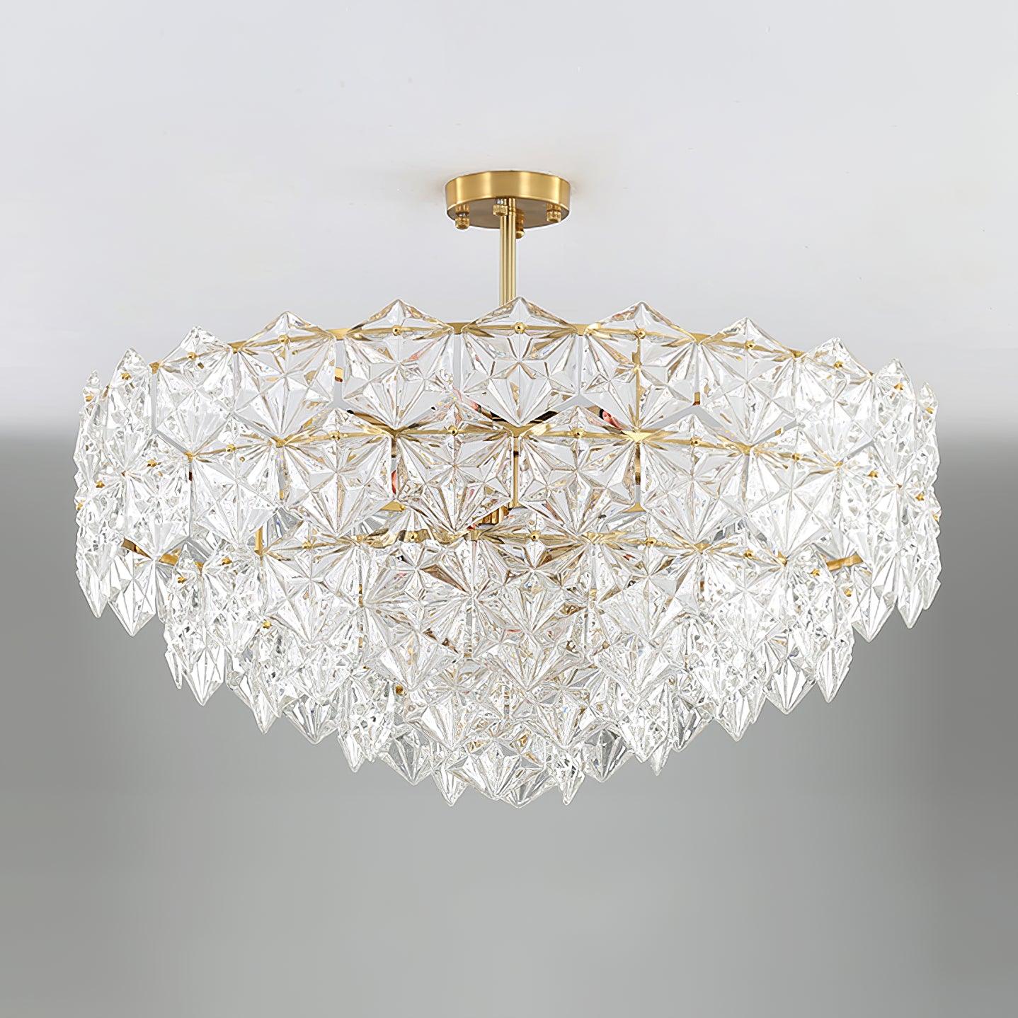Snowflake Glass Chandelier - Lumpaz