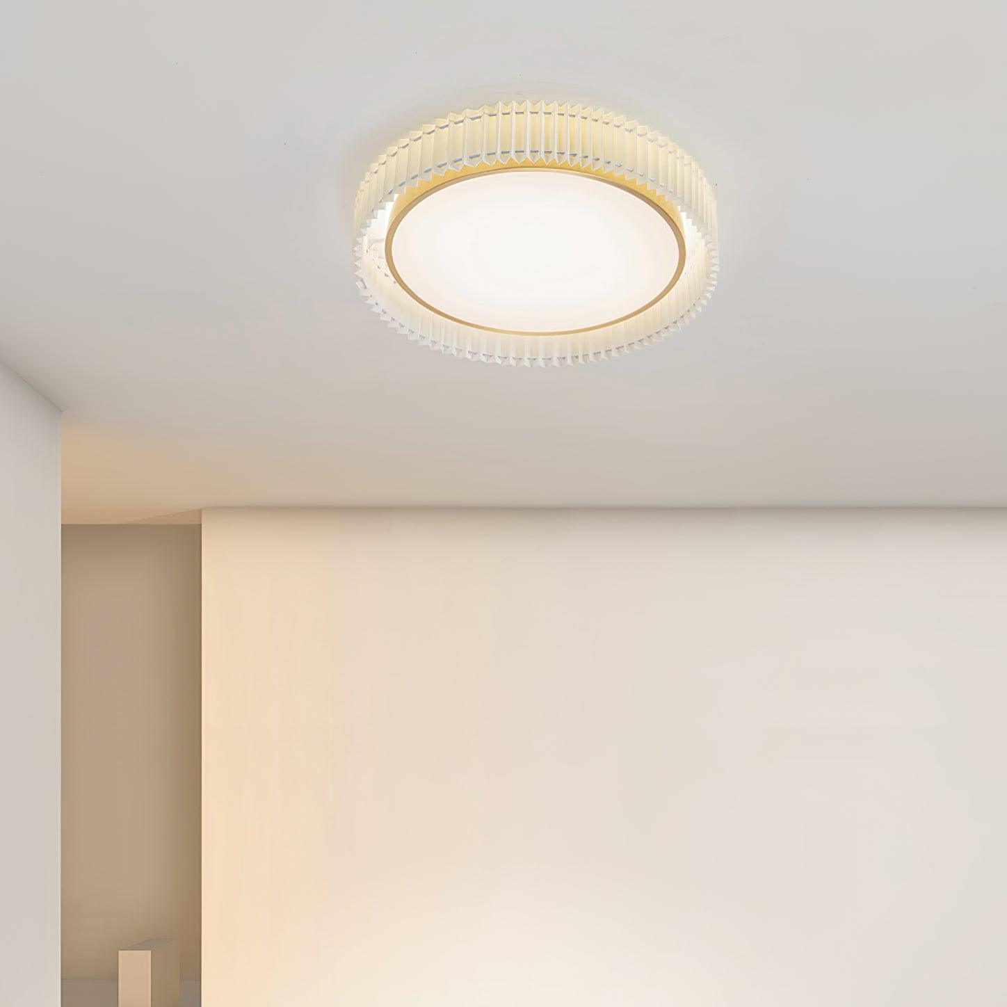 Round Pleated Ceiling Lamp - Lumpaz