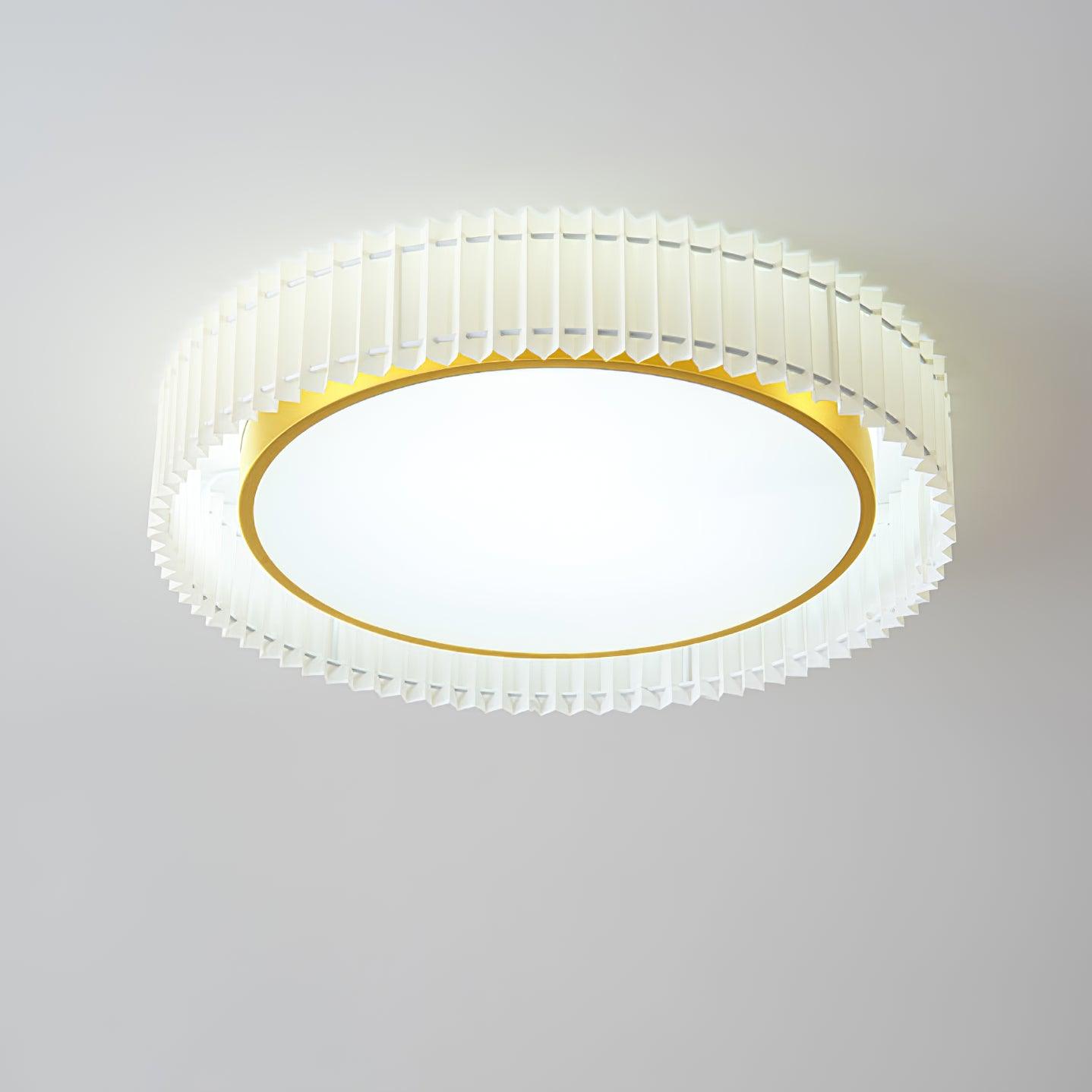 Round Pleated Ceiling Lamp - Lumpaz