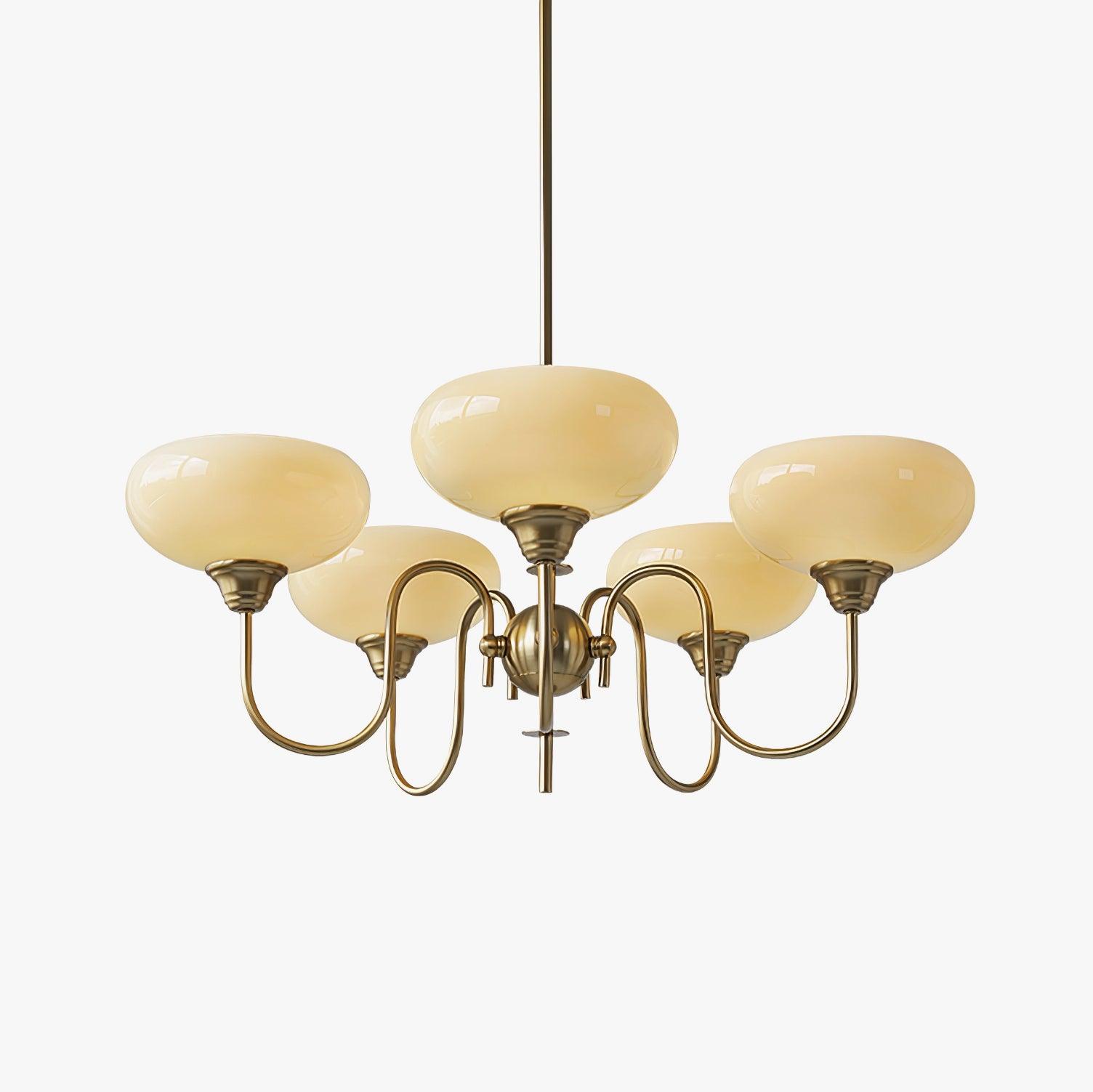 Creamy Persimmon Chandelier - Lumpaz