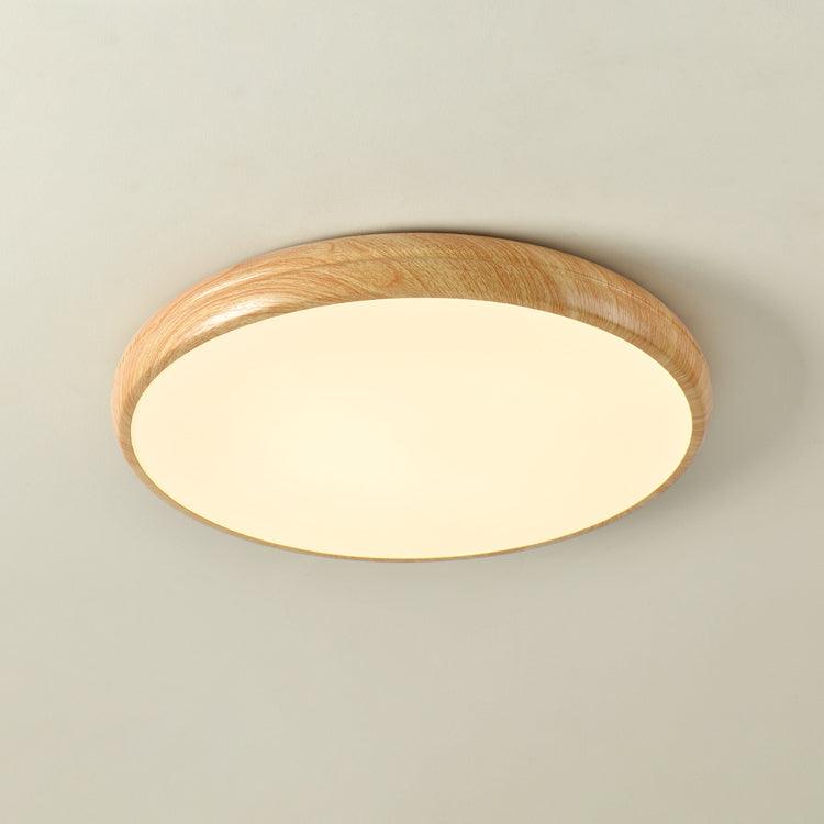 Wood Grain Round Ceiling Lamp - Lumpaz