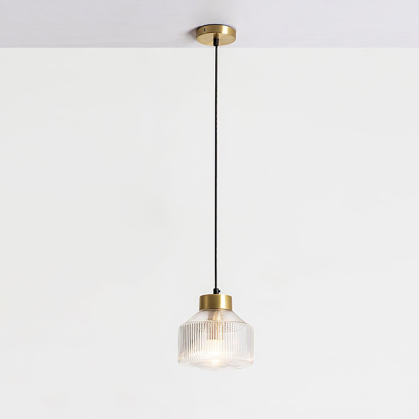 Striped Spinning Top Pendant Light - Lumpaz