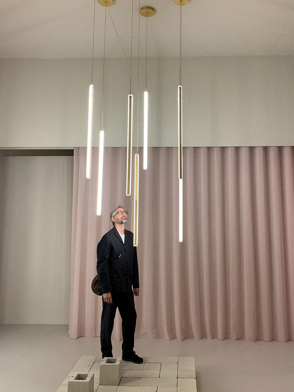 Halo Jewel Straight Pendant Light - Lumpaz