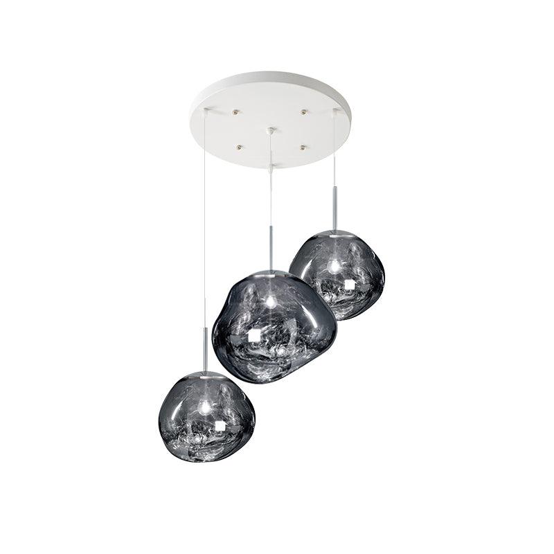 Multi Lava Round Pendant Lamp - Lumpaz
