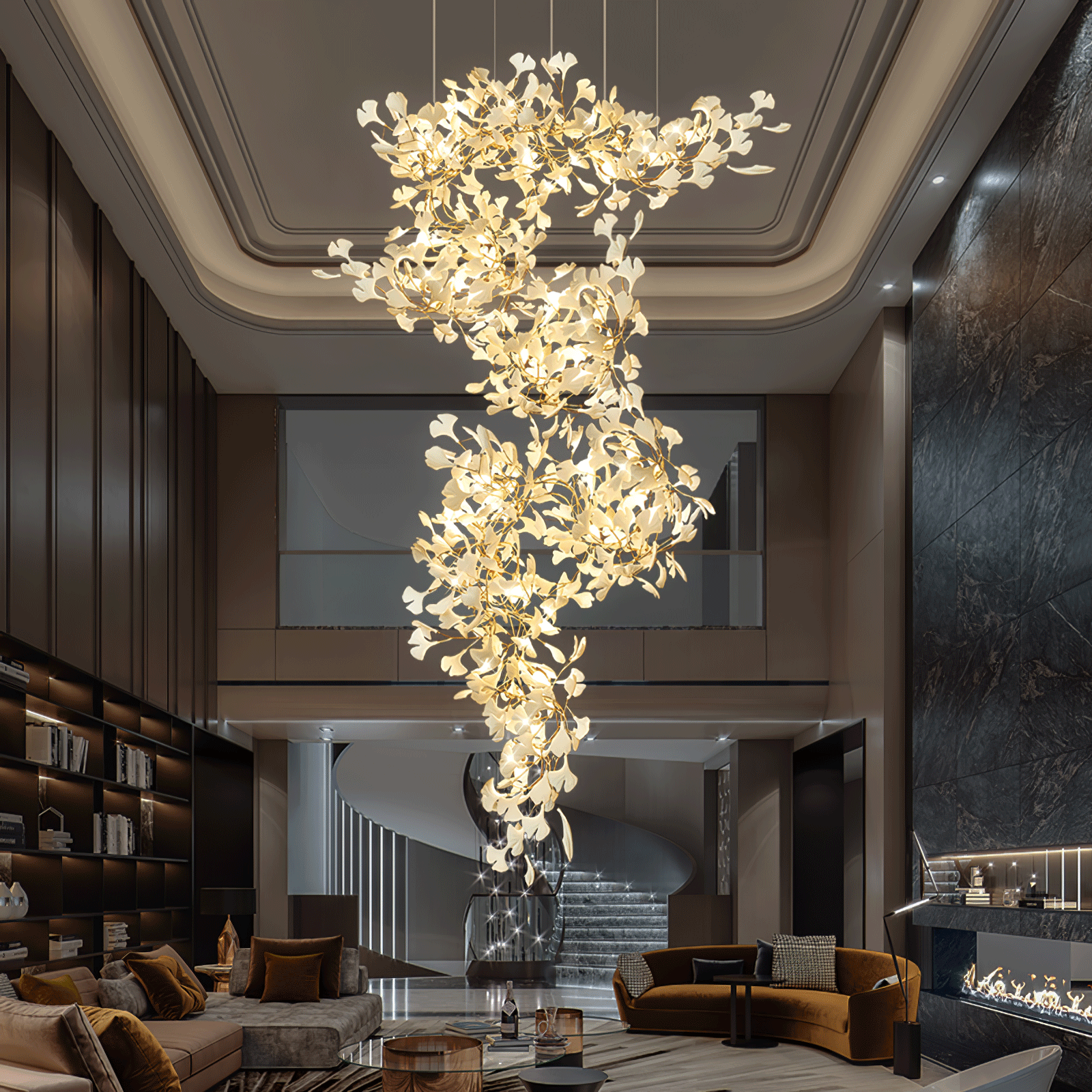 Gingko Chandelier F - Lumpaz