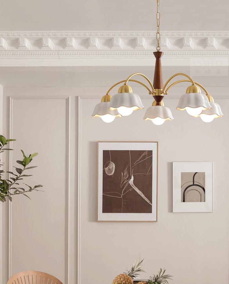 Swedish Modern Brass Chandelier - Lumpaz