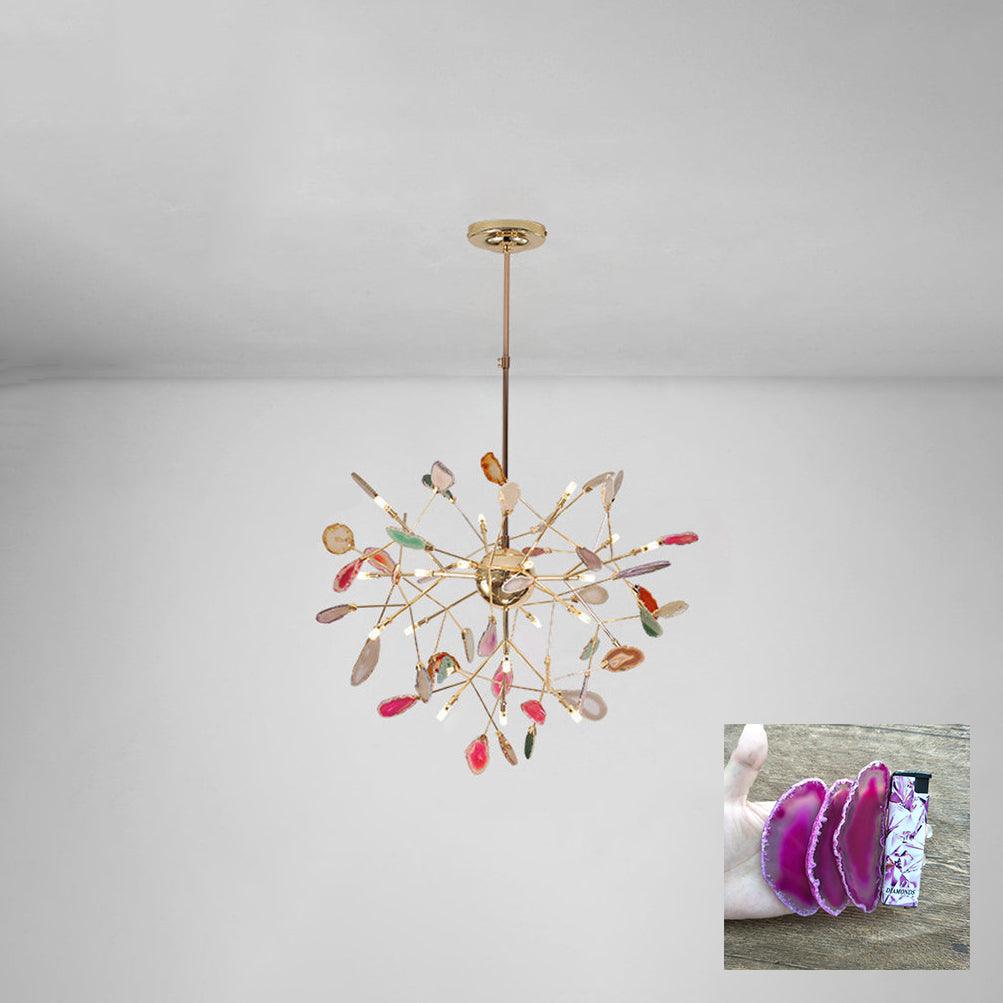 Agate Flake Chandelier - Lumpaz