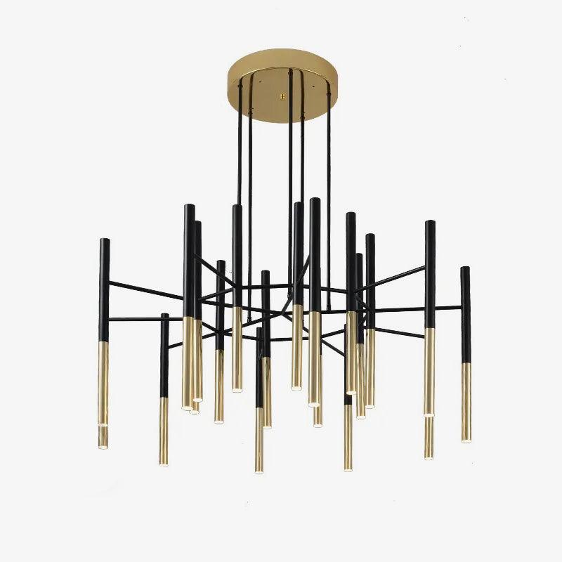 Metal Tubular Chandelier - Lumpaz