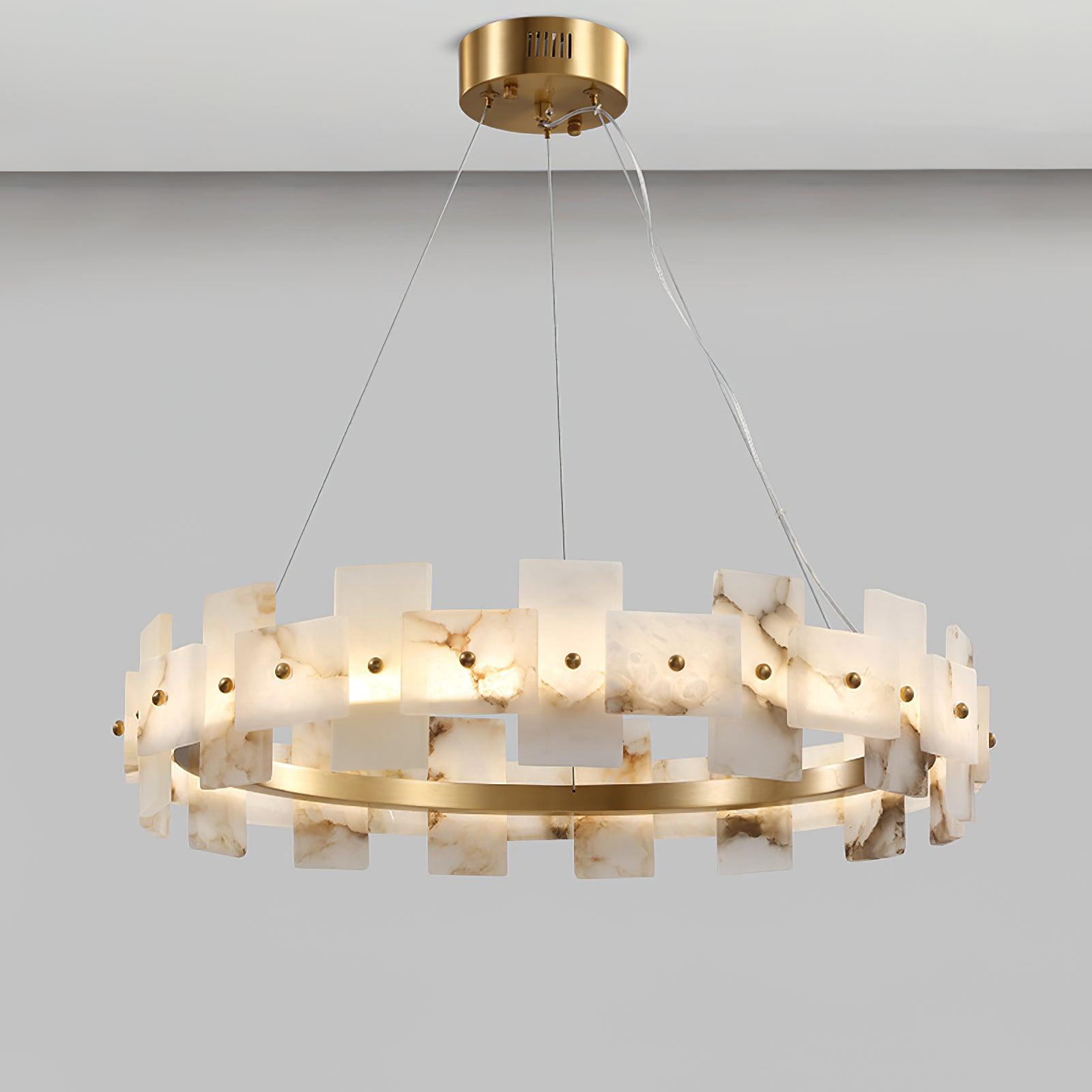 Alabaster Halo Chandelier - Lumpaz