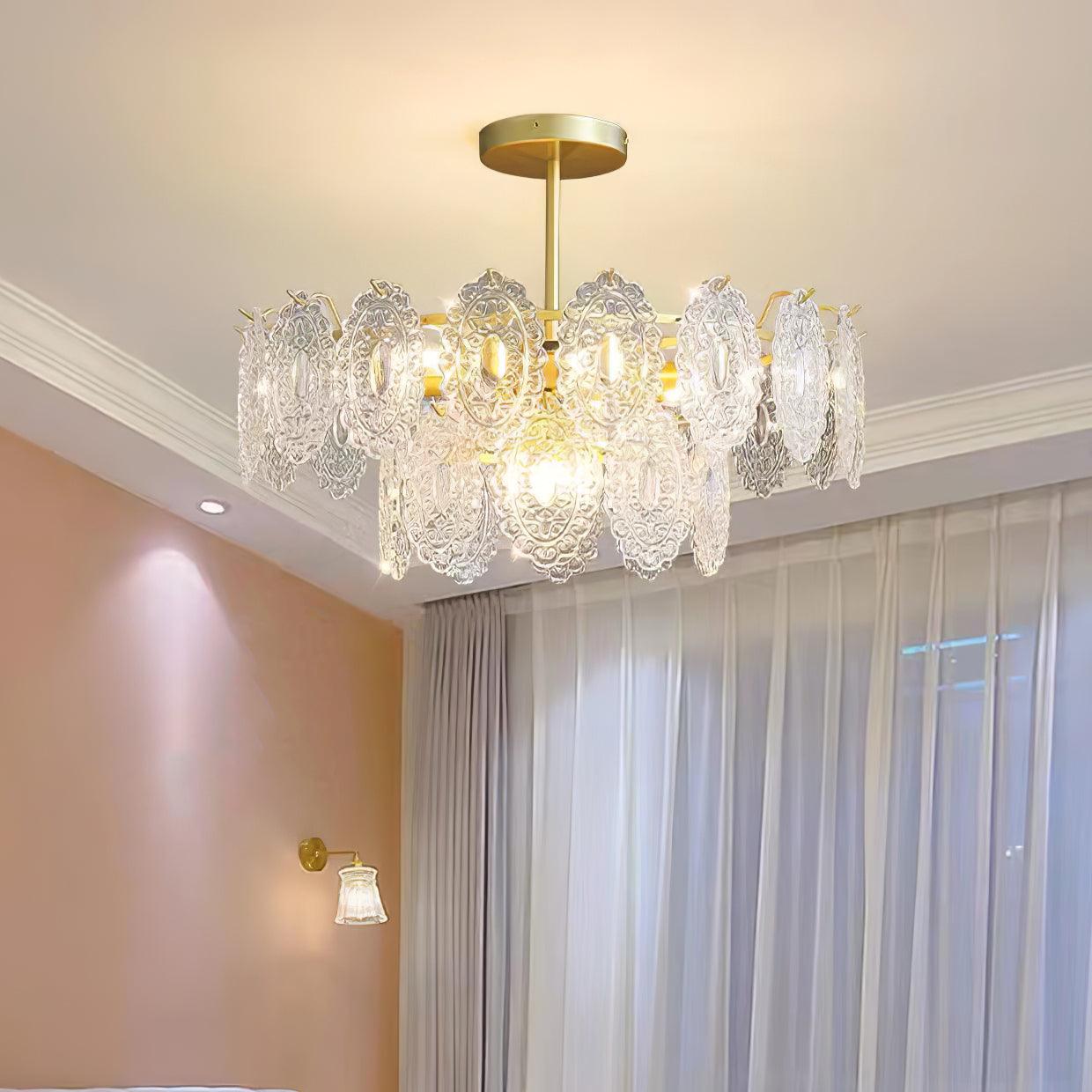 Wave Glass Chandelier - Lumpaz
