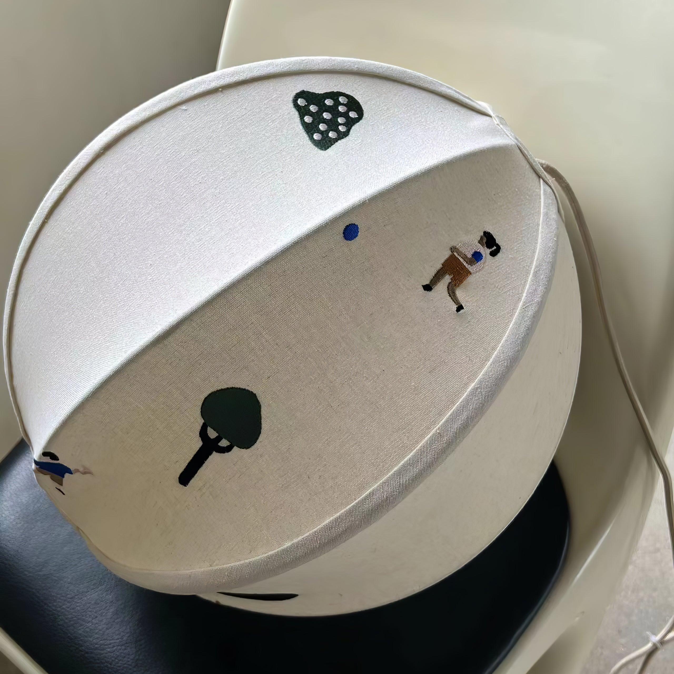 Park Embroidered Textile Pendant Lamp - Lumpaz