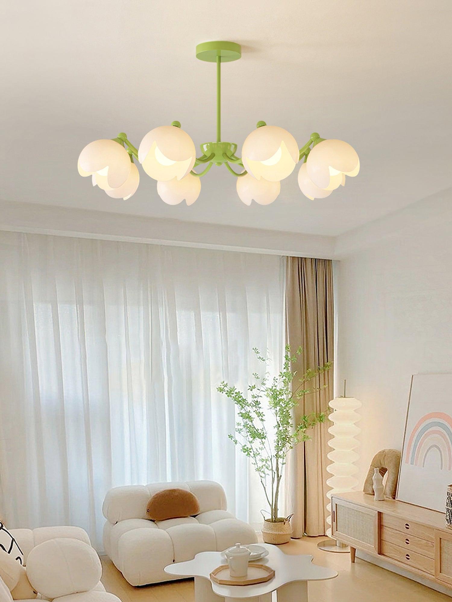 Murano Cream Chandelier - Lumpaz